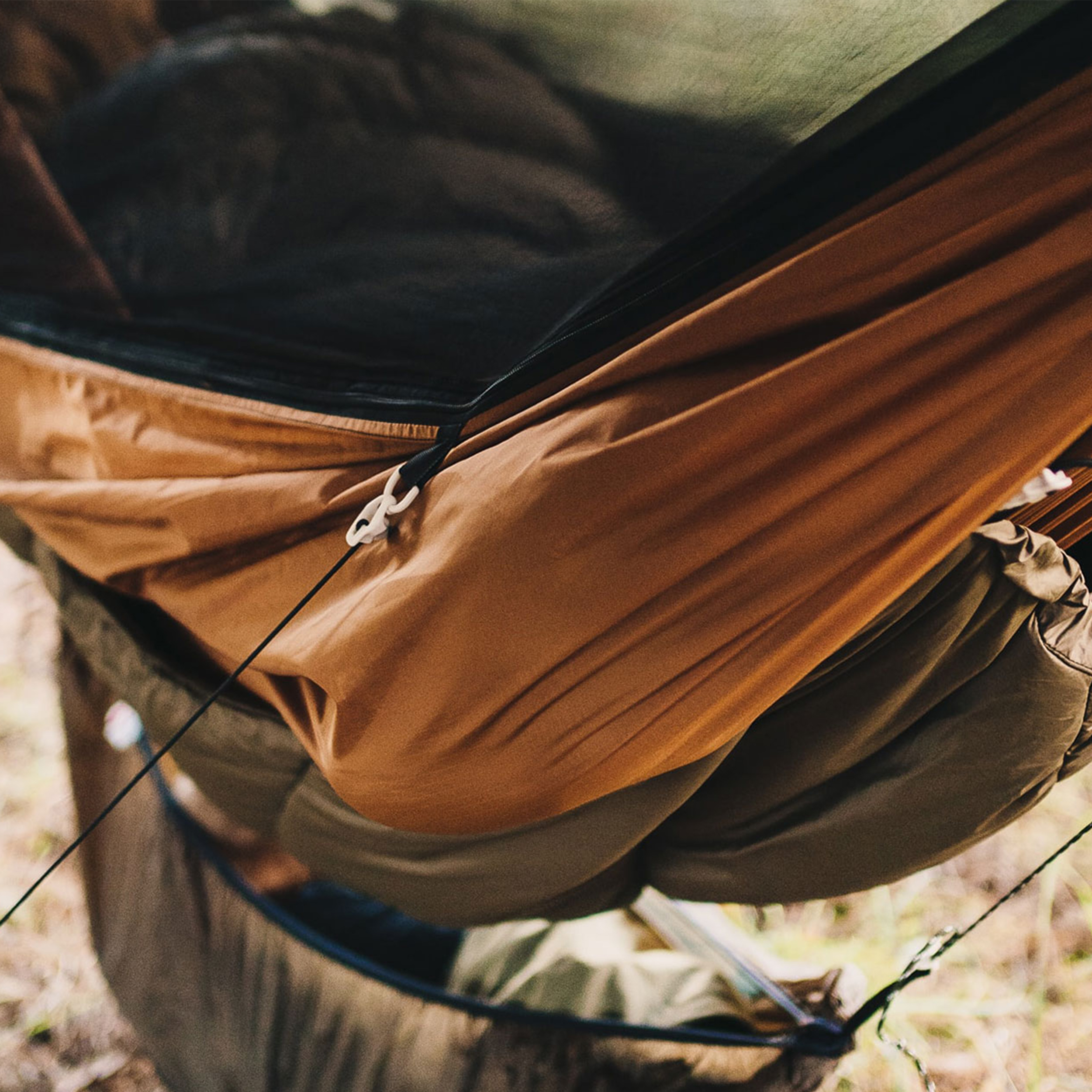 Hamak Lesovik Draka z zawieszeniem Sneka golden brown - obrazek 3