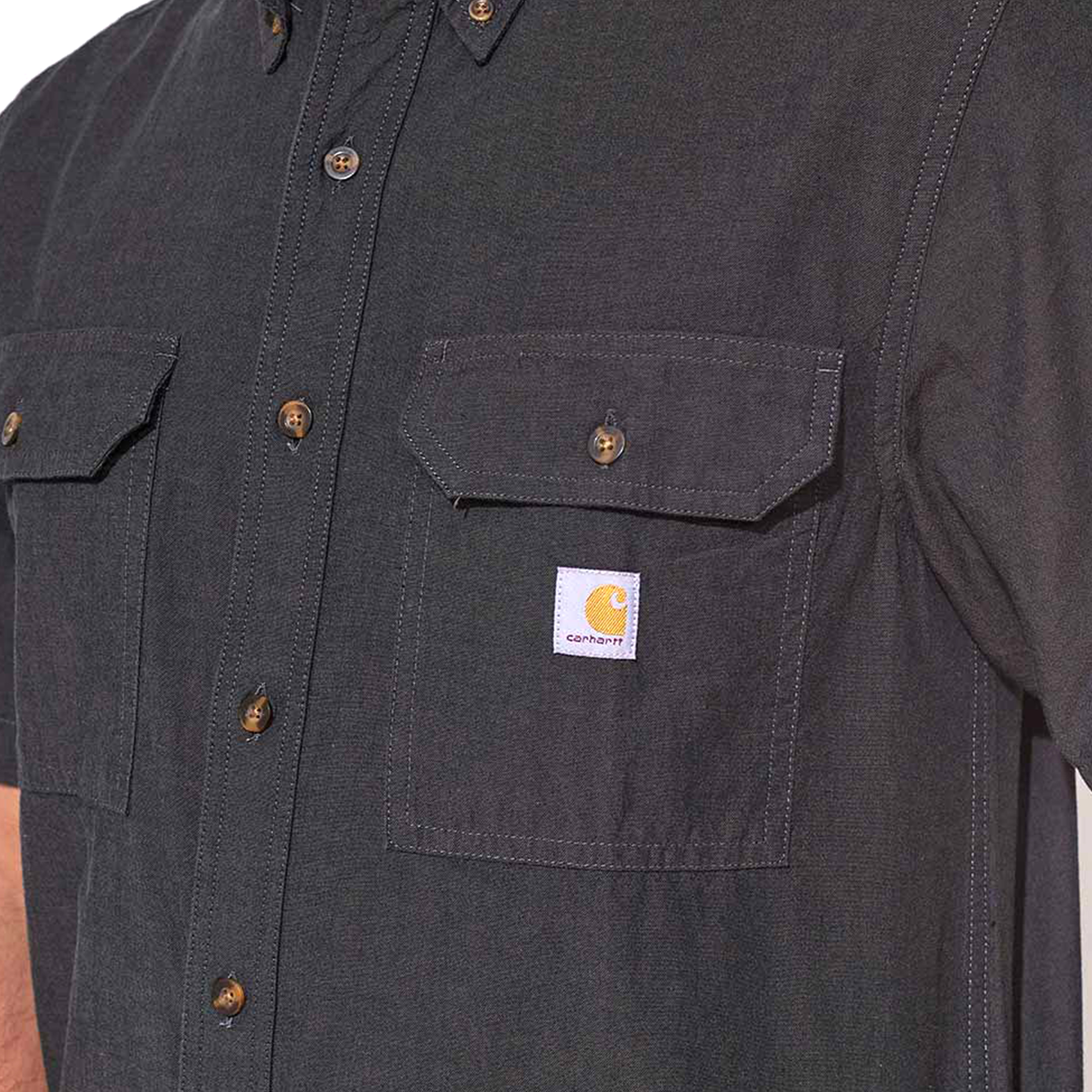 Koszula Carhartt Loose Chambray z krótkim rękawem black chambray M - obrazek 3