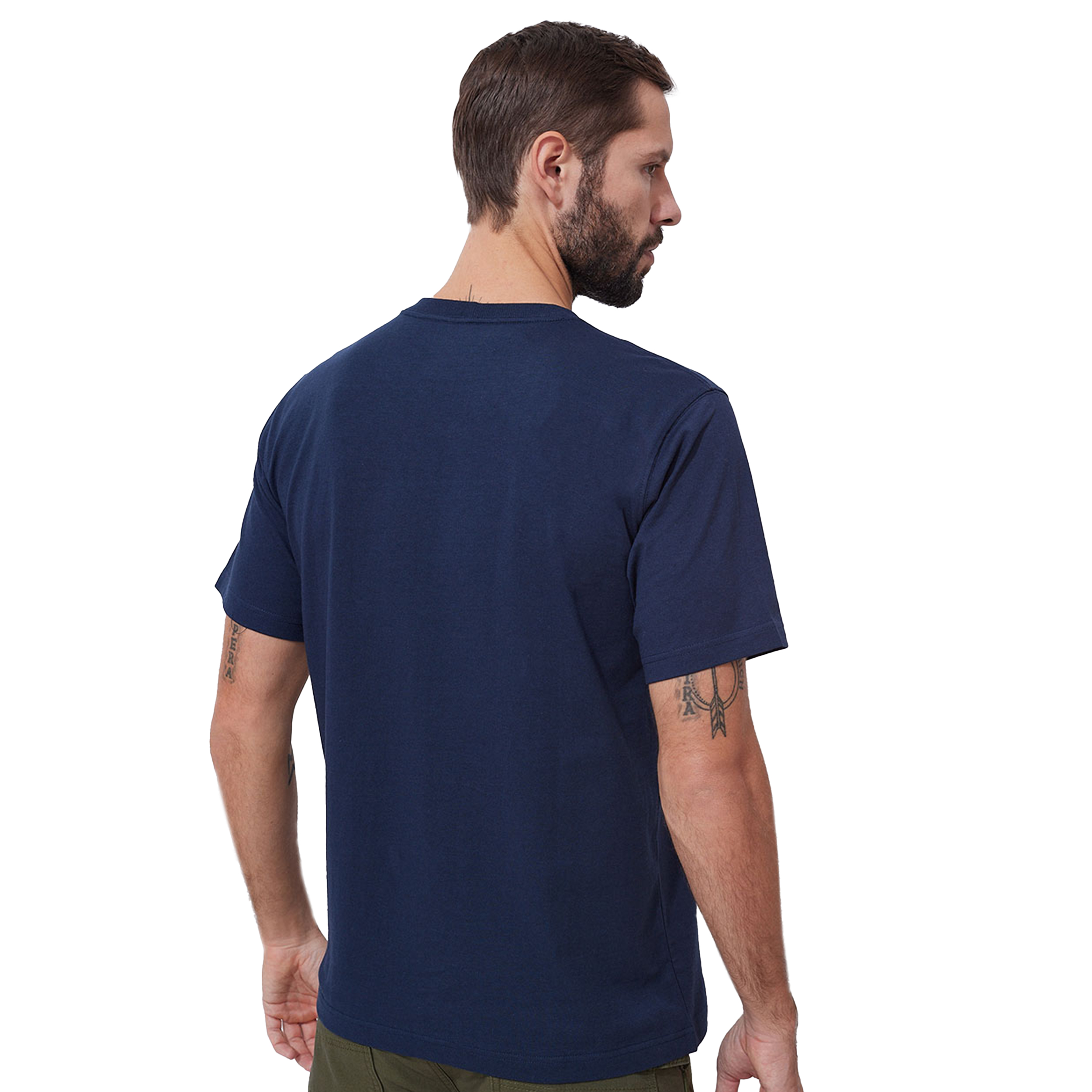 Koszulka Carhartt K87 Pocket - navy 2XL - obrazek 3