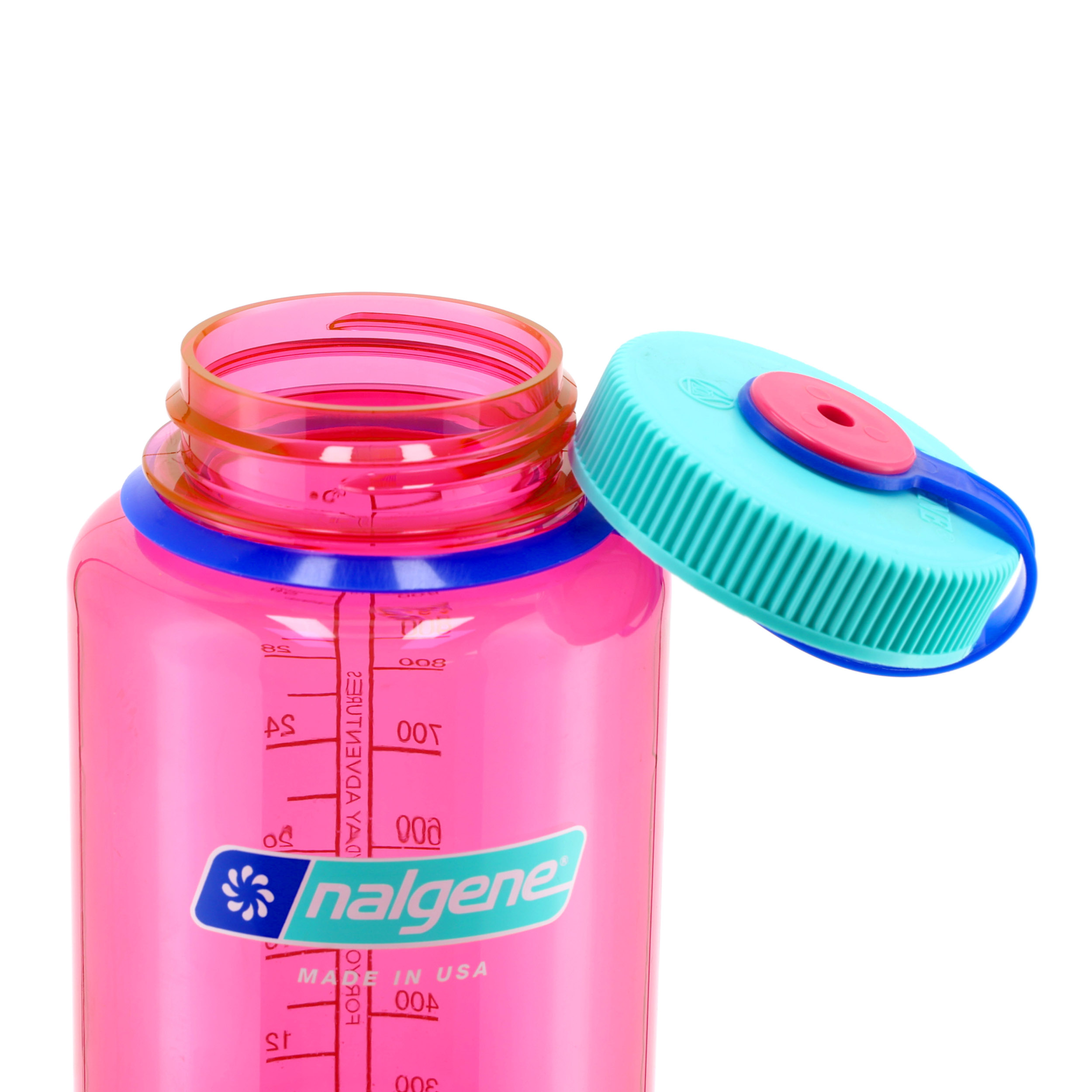 Butelka Nalgene Wide Mouth 1 l różowa z szerokim wlewem - obrazek 3