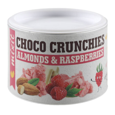 Malinowe grudki czekoladowe z migdałami Mixit crunchies 140 g