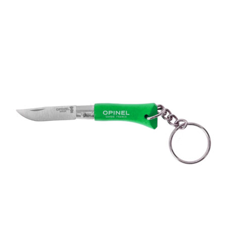 Nóż składany Opinel Colorama 02 brelok inox grab zielony
