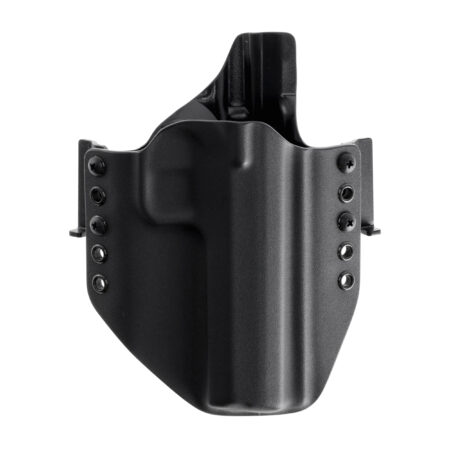 Kabura RH Holsters OWB CZ TS 2 Racing Green z thumbrest 1/2 sweatguard, speedloops 40 mm, prawa, czarna
