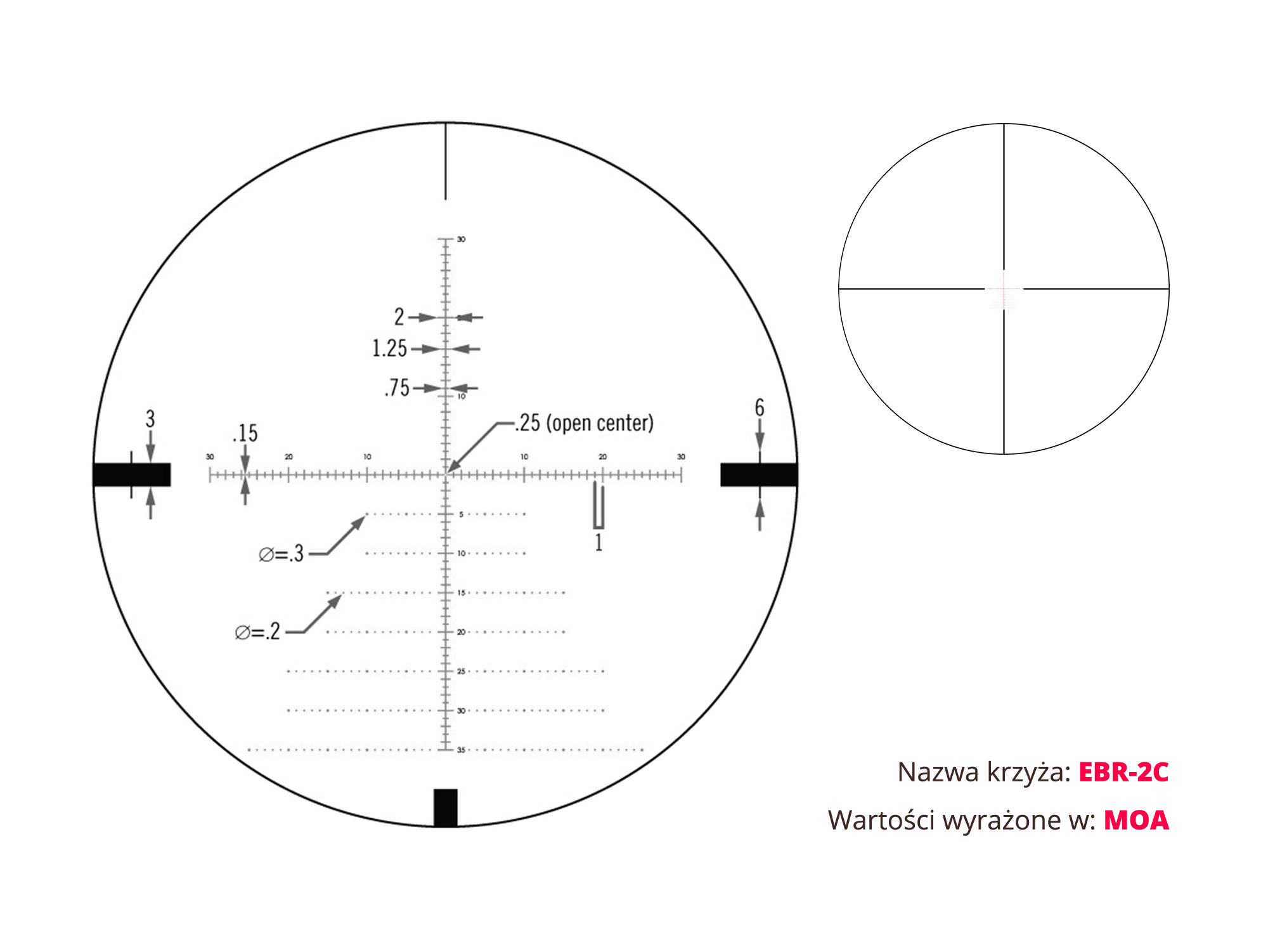 Luneta celownicza Vortex Diamondback Tactical 4-16x44 FFP 30 mm AO EBR-2C MOA - obrazek 7