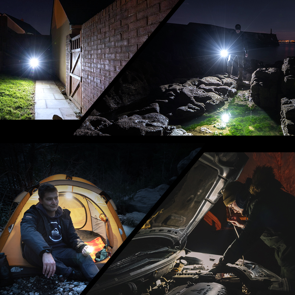 Latarka LED Fenix E03R V2.0 szara - obrazek 9