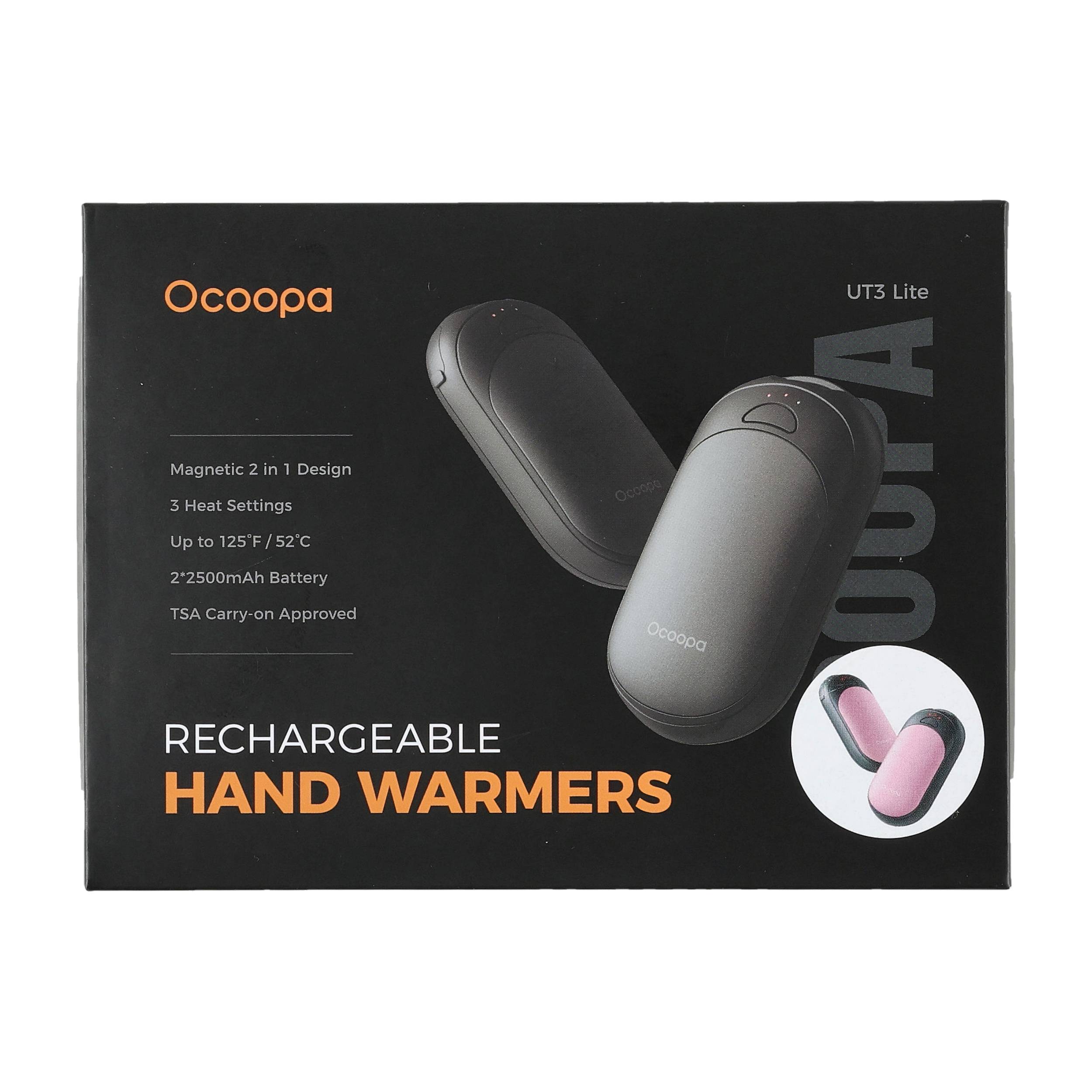 Ogrzewacz elektroniczny do rąk Ocoopa UT3 czarno-różowy - obrazek 6