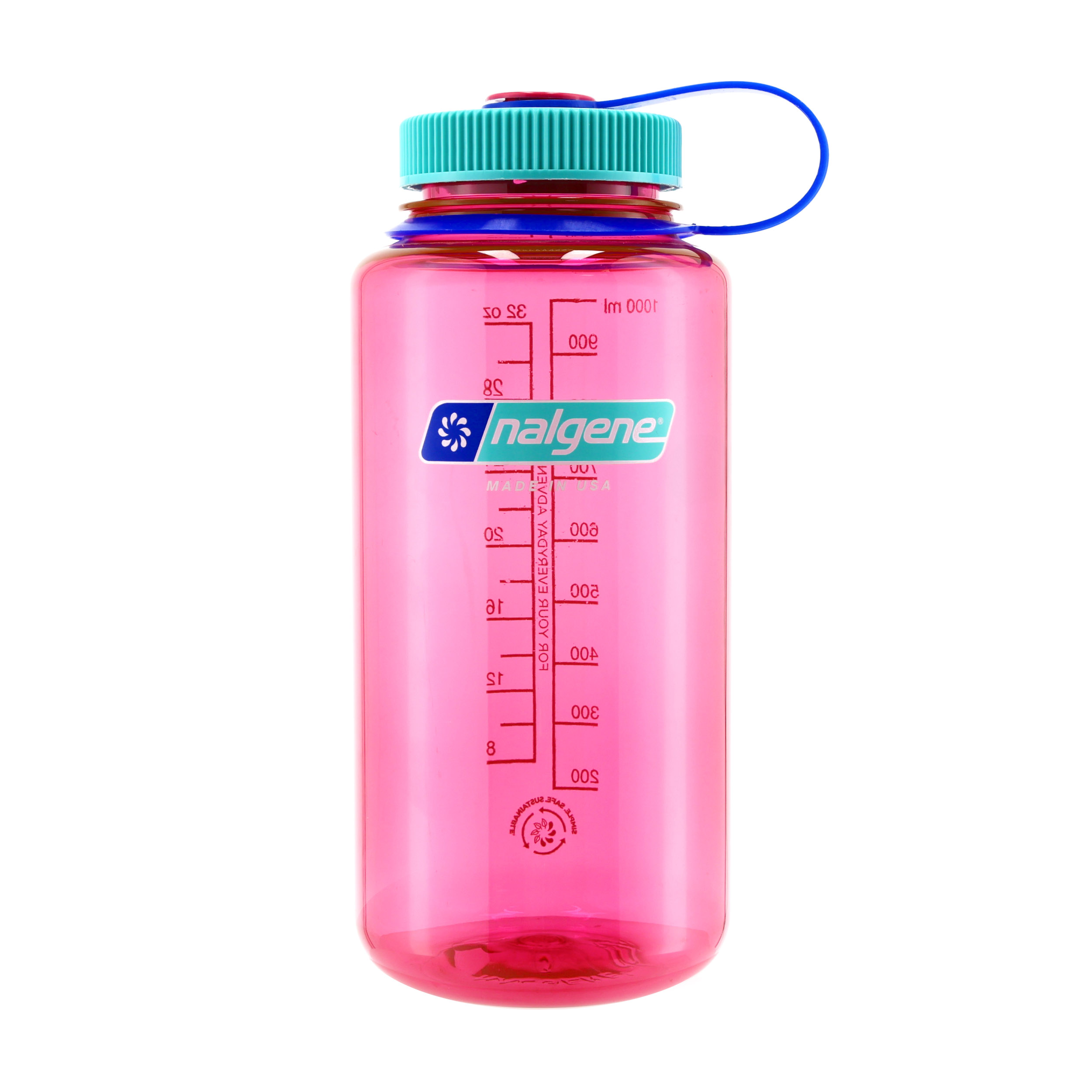 Butelka Nalgene Wide Mouth 1 l różowa z szerokim wlewem