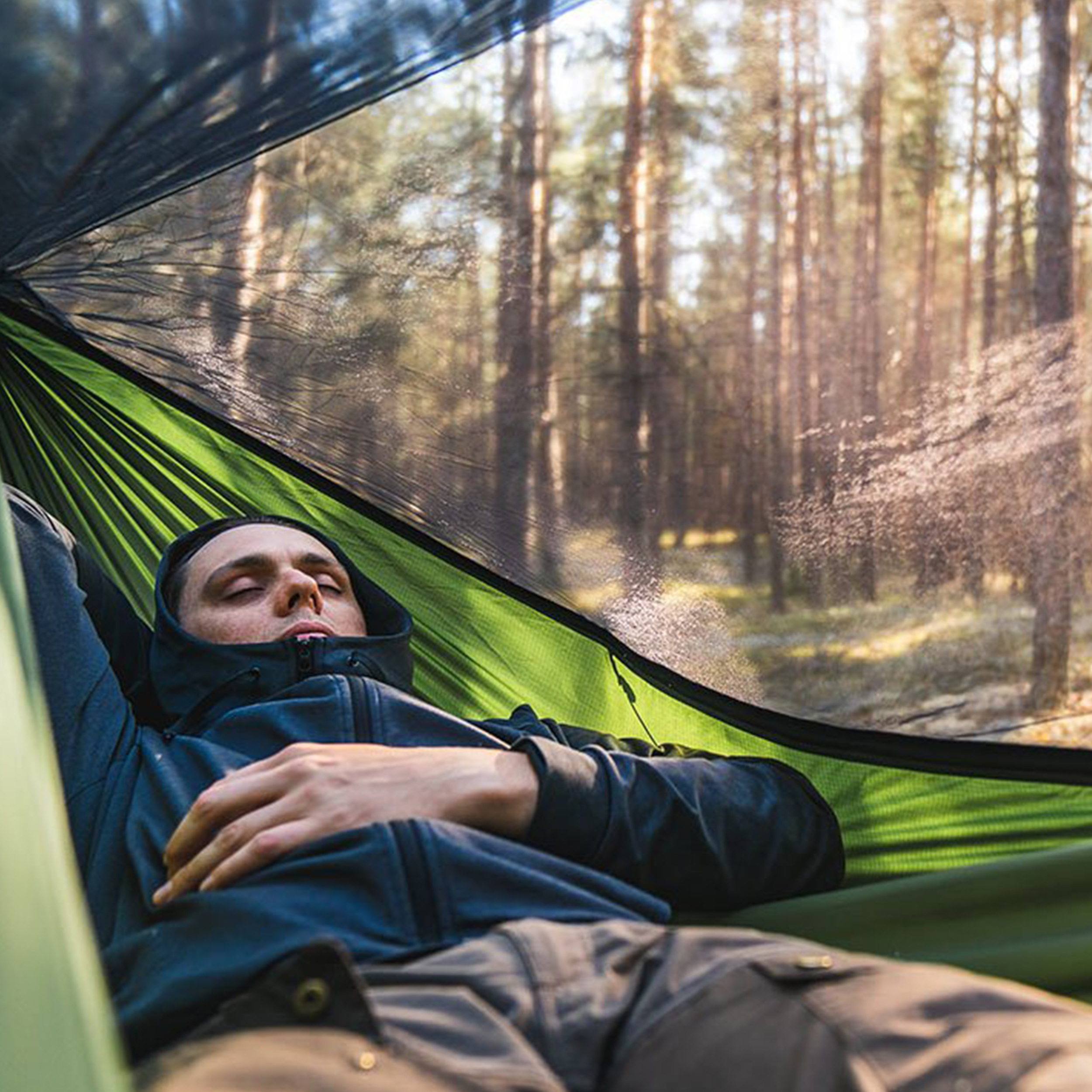 Hamak Lesovik Draka z zawieszeniem Sneka treetop green - obrazek 6