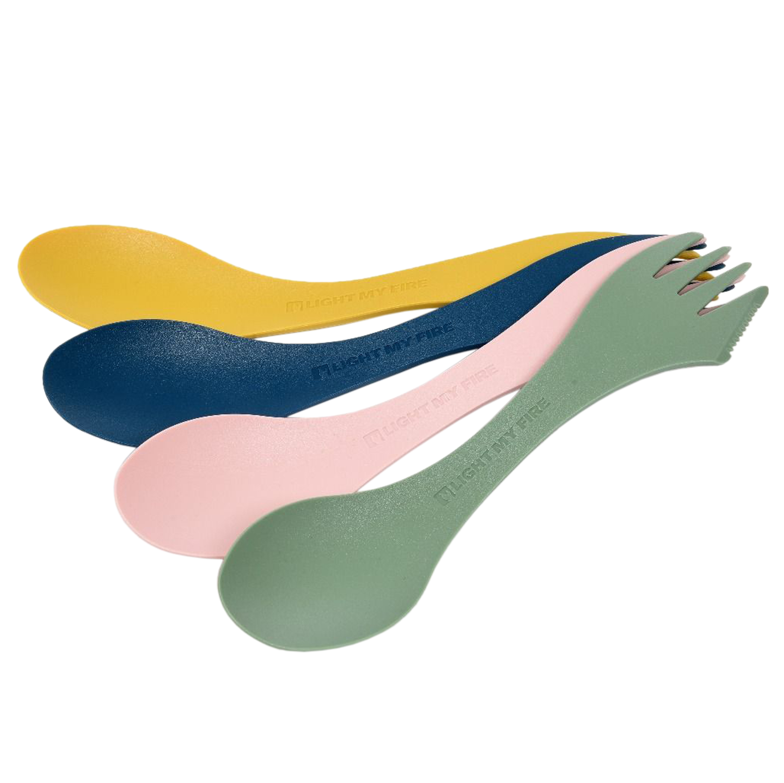 Łyżkowidelec Light My Fire Spork O Bio 4 sztuki żółty, granatowy, różowy, zielony