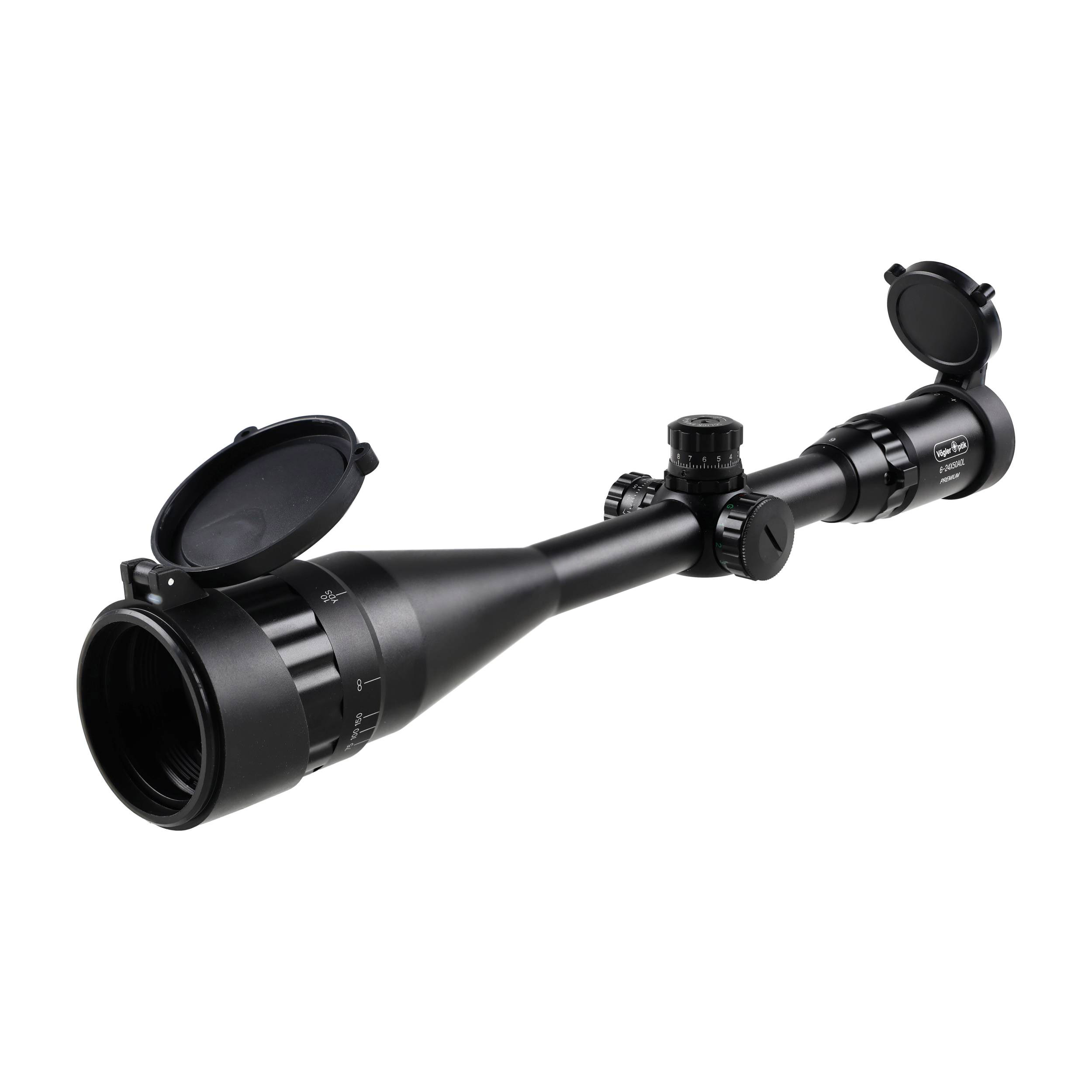 Luneta celownicza Vogler 6-24x50 AOL MilDot z montażem - obrazek 2