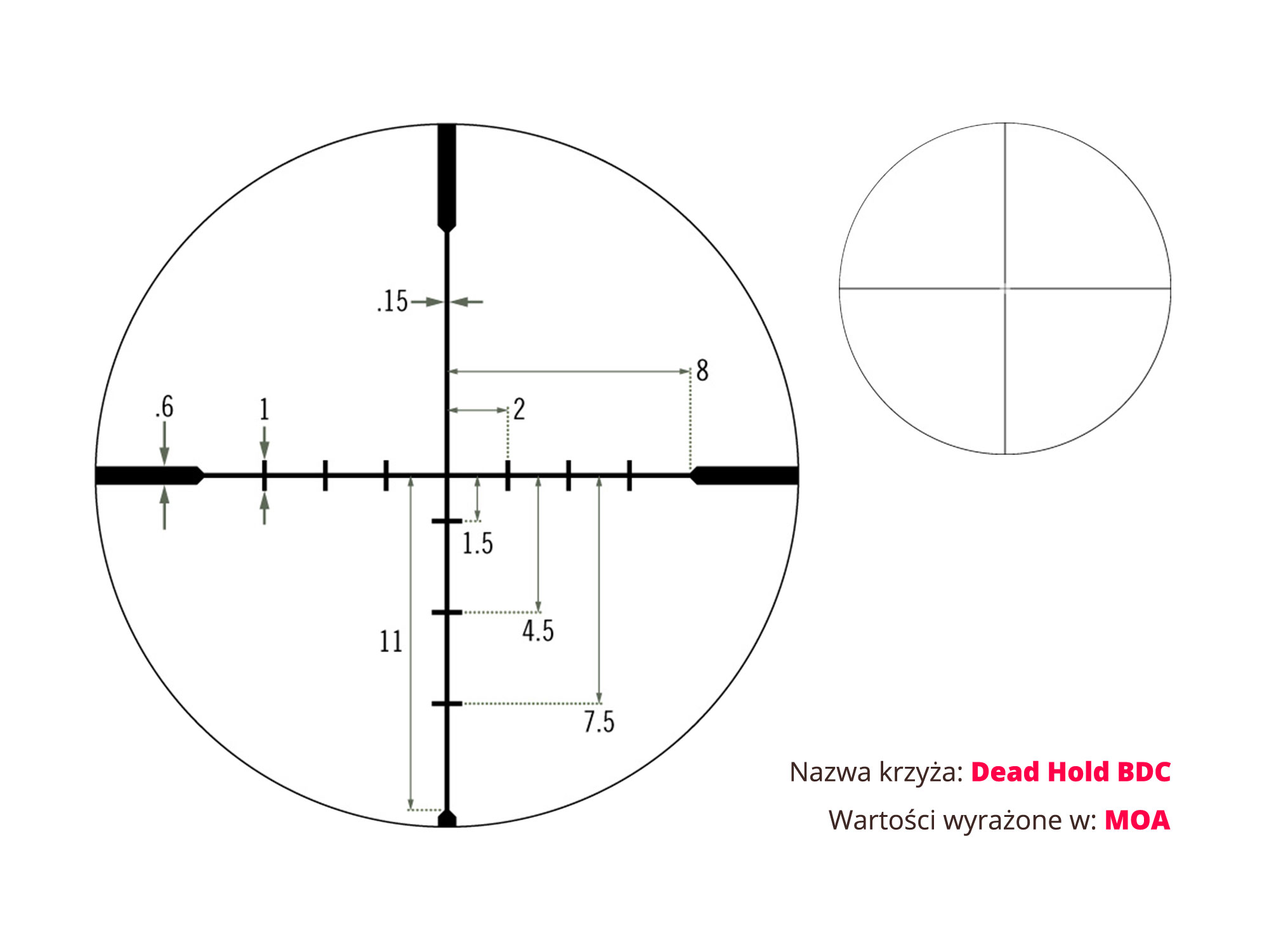 Luneta celownicza Vortex Diamondback 4-12x40 1'' BDC MOA - obrazek 7
