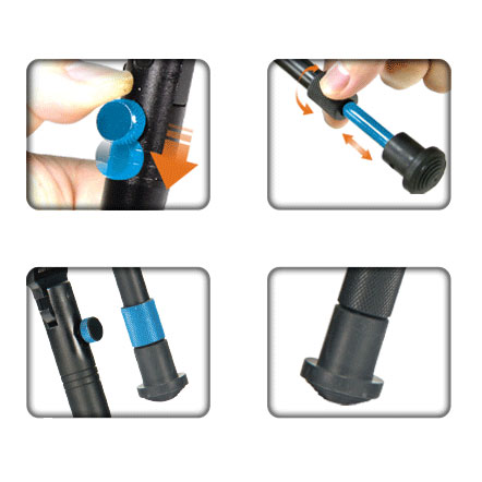 Bipod Leapers składany Universal Shooter's QD 8.7-10.6" - obrazek 5