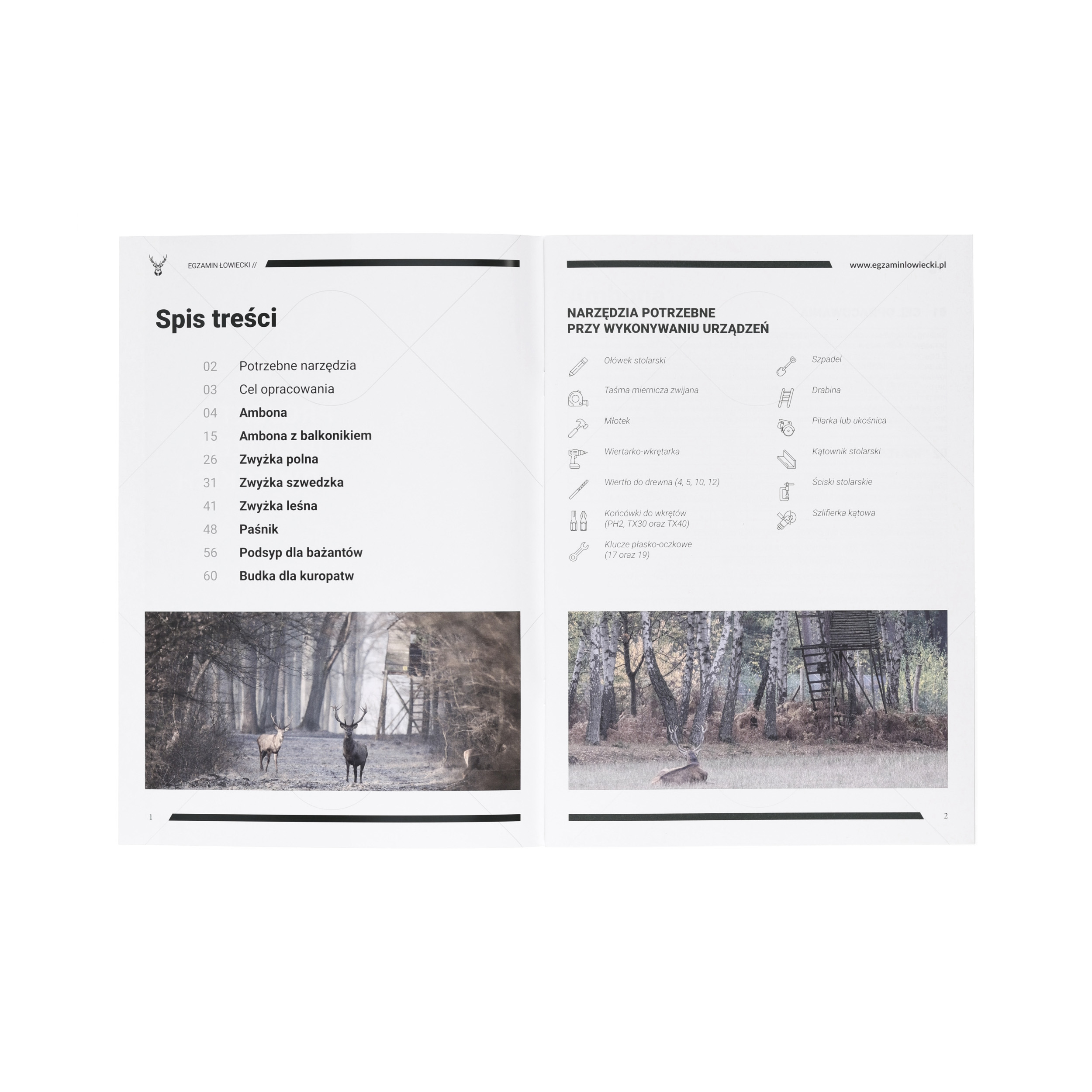 Katalog „Projekty urządzeń łowieckich - Egzamin Łowiecki" - obrazek 3