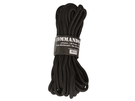 Linka Mil-Tec 9 mm x 15 m czarna