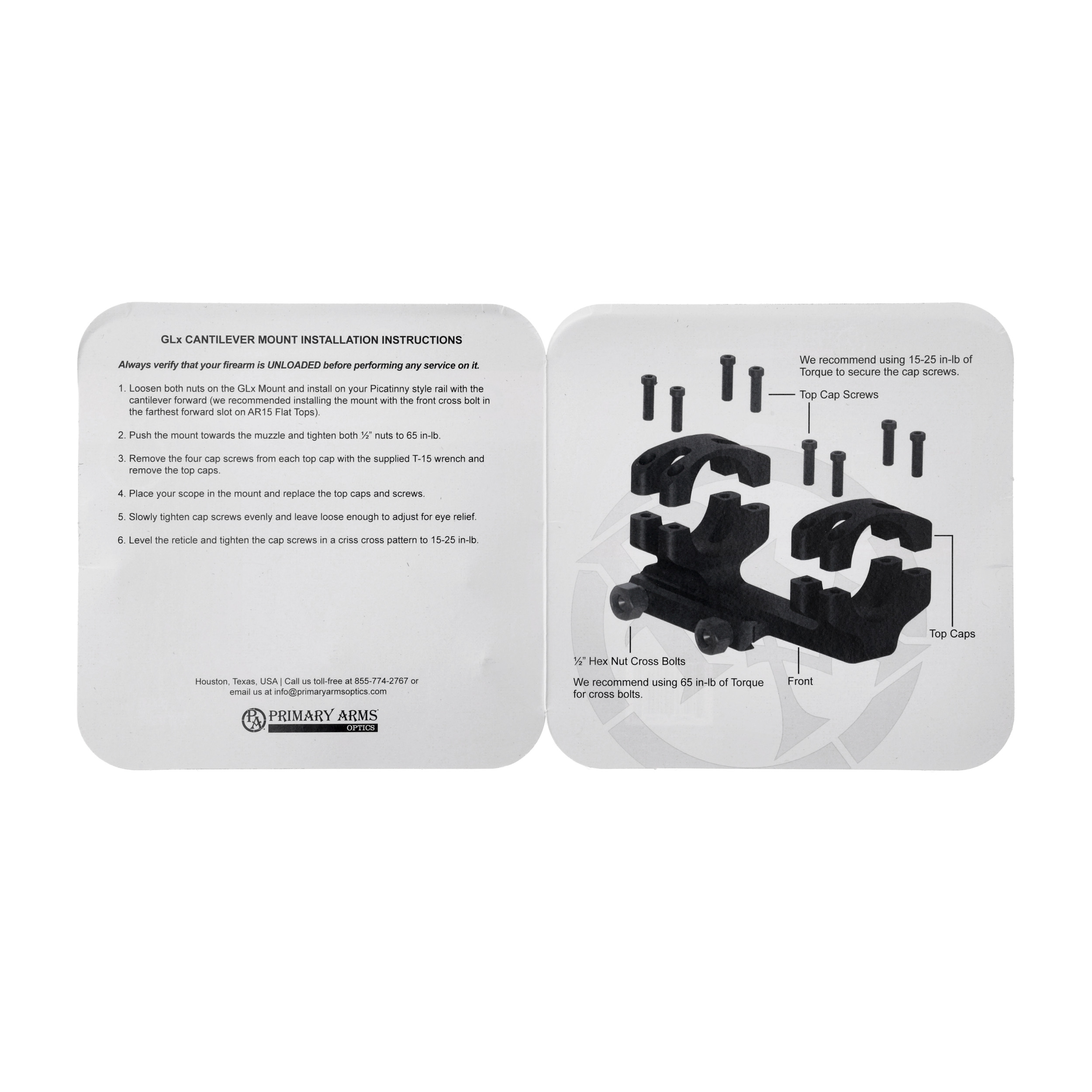 Montaż Primary Arms GLx Cantilever 34 mm 20 MOA - obrazek 5
