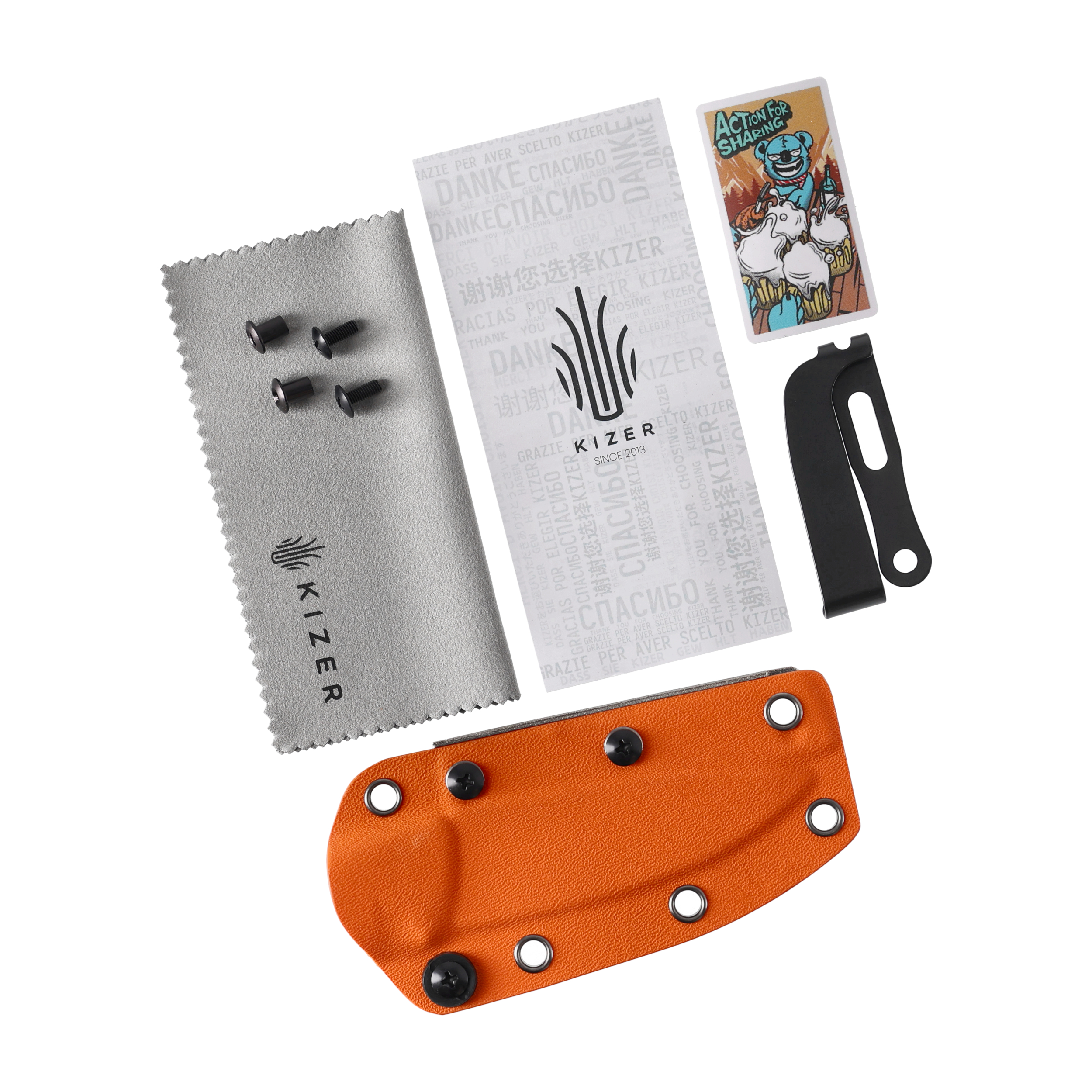 Nóż o stałej klindze Kizer Evenki 2. 1098A1 - obrazek 5