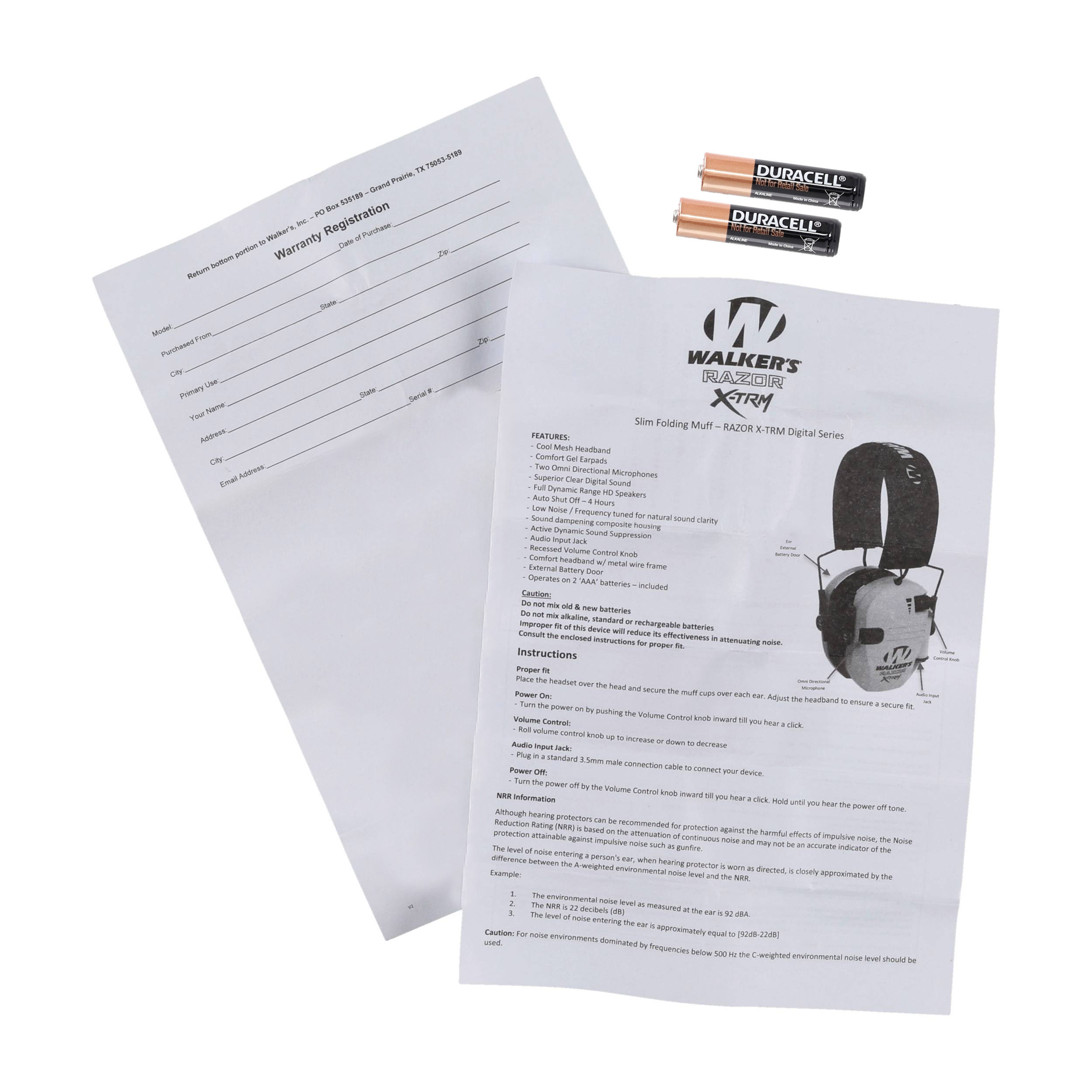 Aktywne ochronniki słuchu Walker's Razor Dig Muff czarne GWP-XDRSEM - obrazek 7