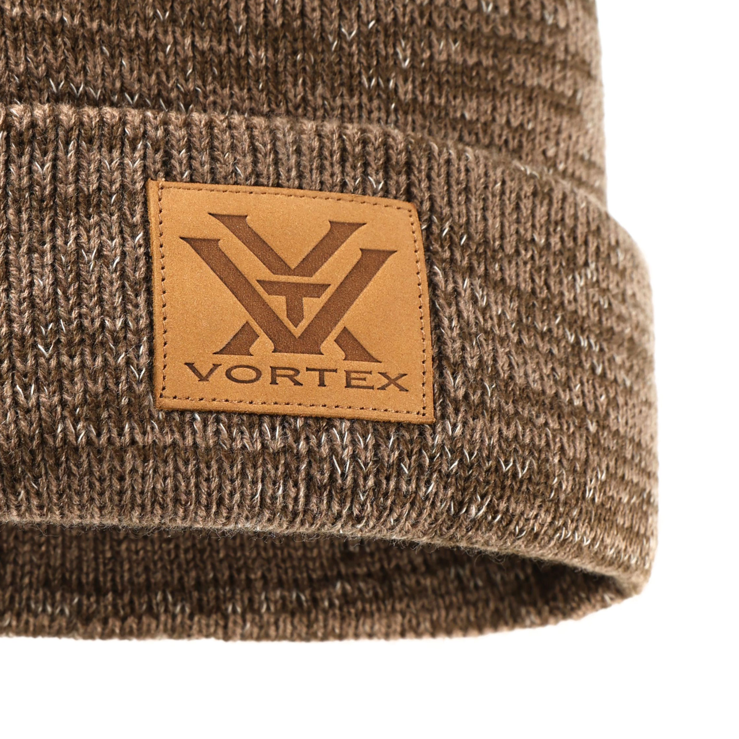 Czapka unisex Vortex Northern Pass Beanie brązowa - obrazek 3