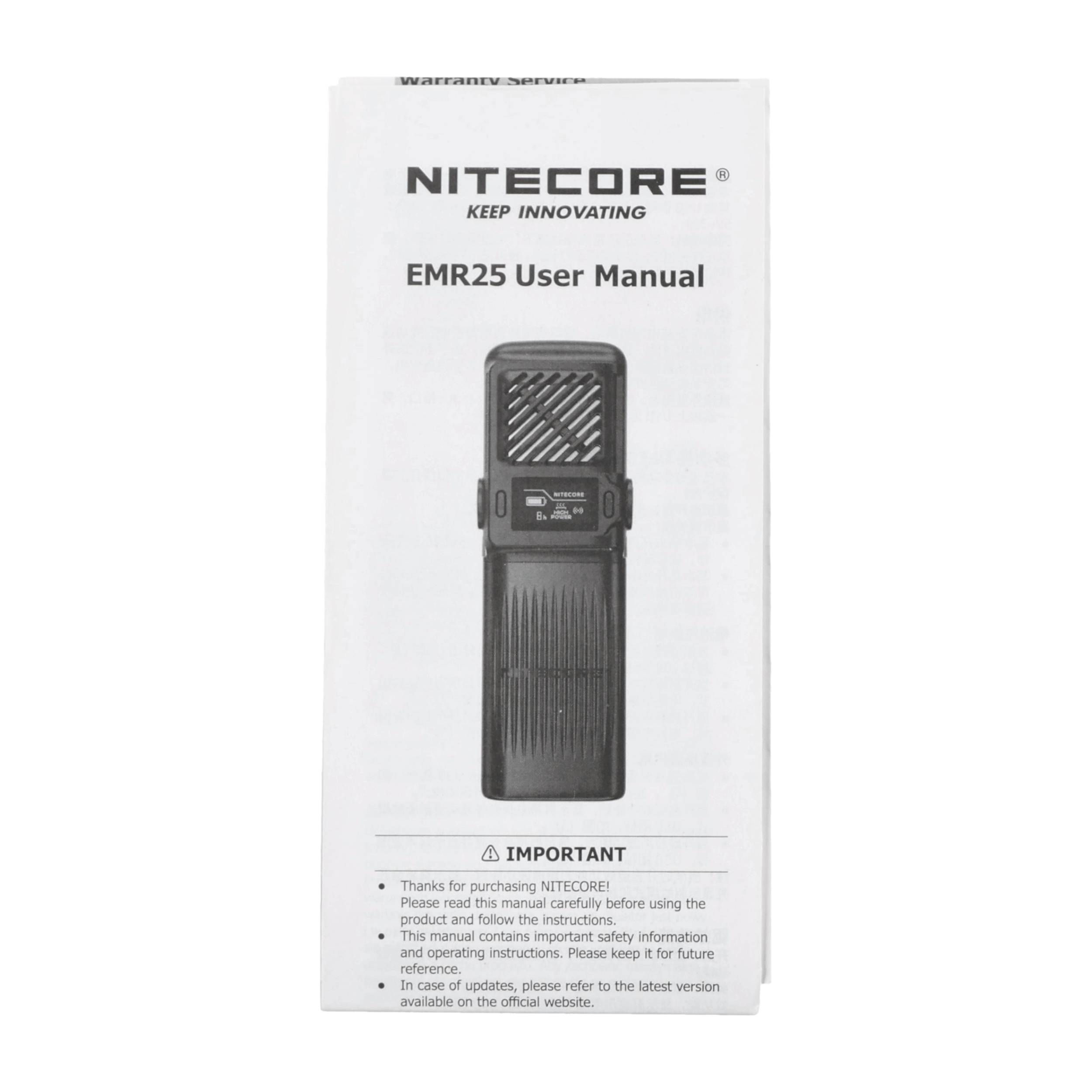 Odstraszacz komarów Nitecore EMR25 czarny - obrazek 9