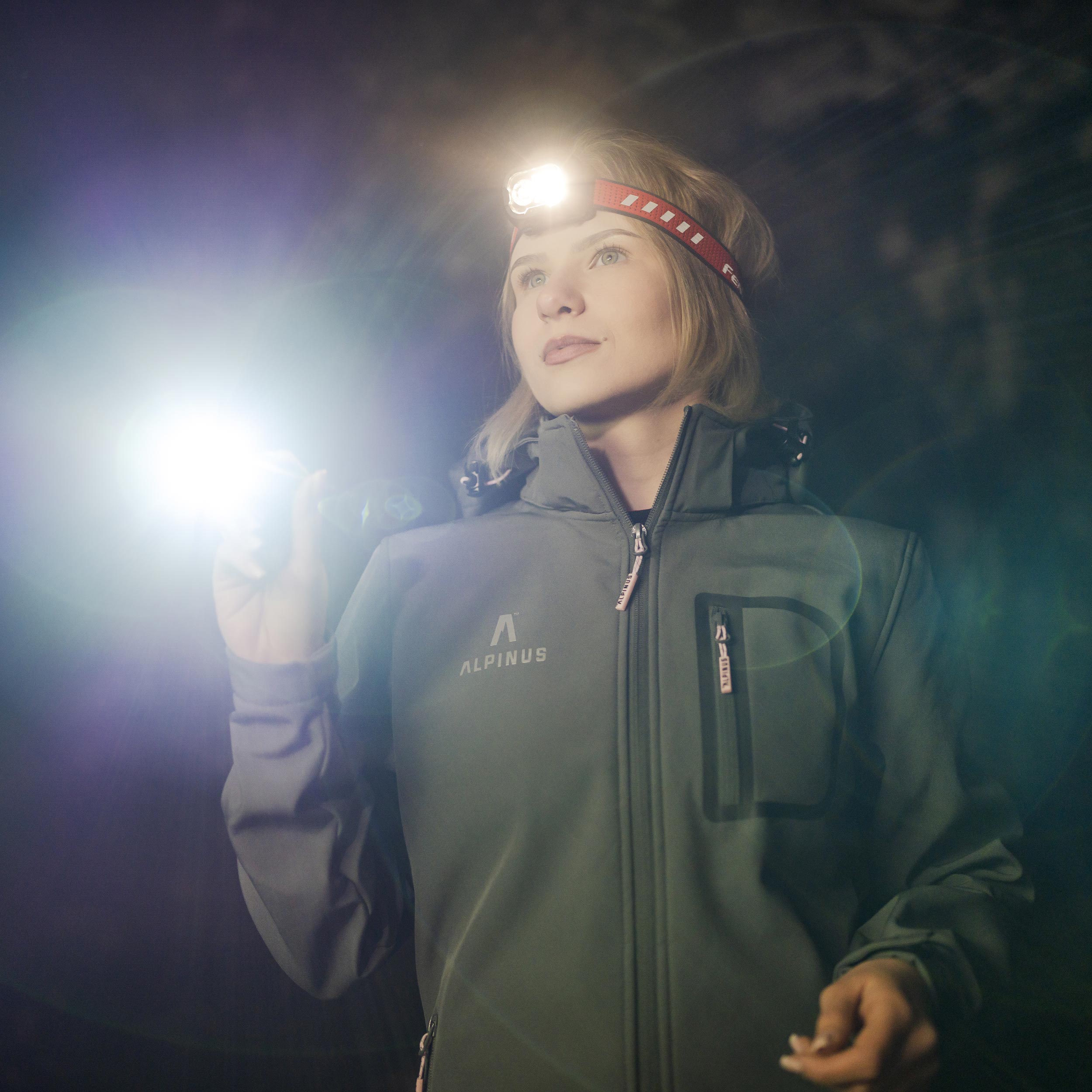 Kurtka damska Alpinus Softshell Bergamo grafitowa M - obrazek 8