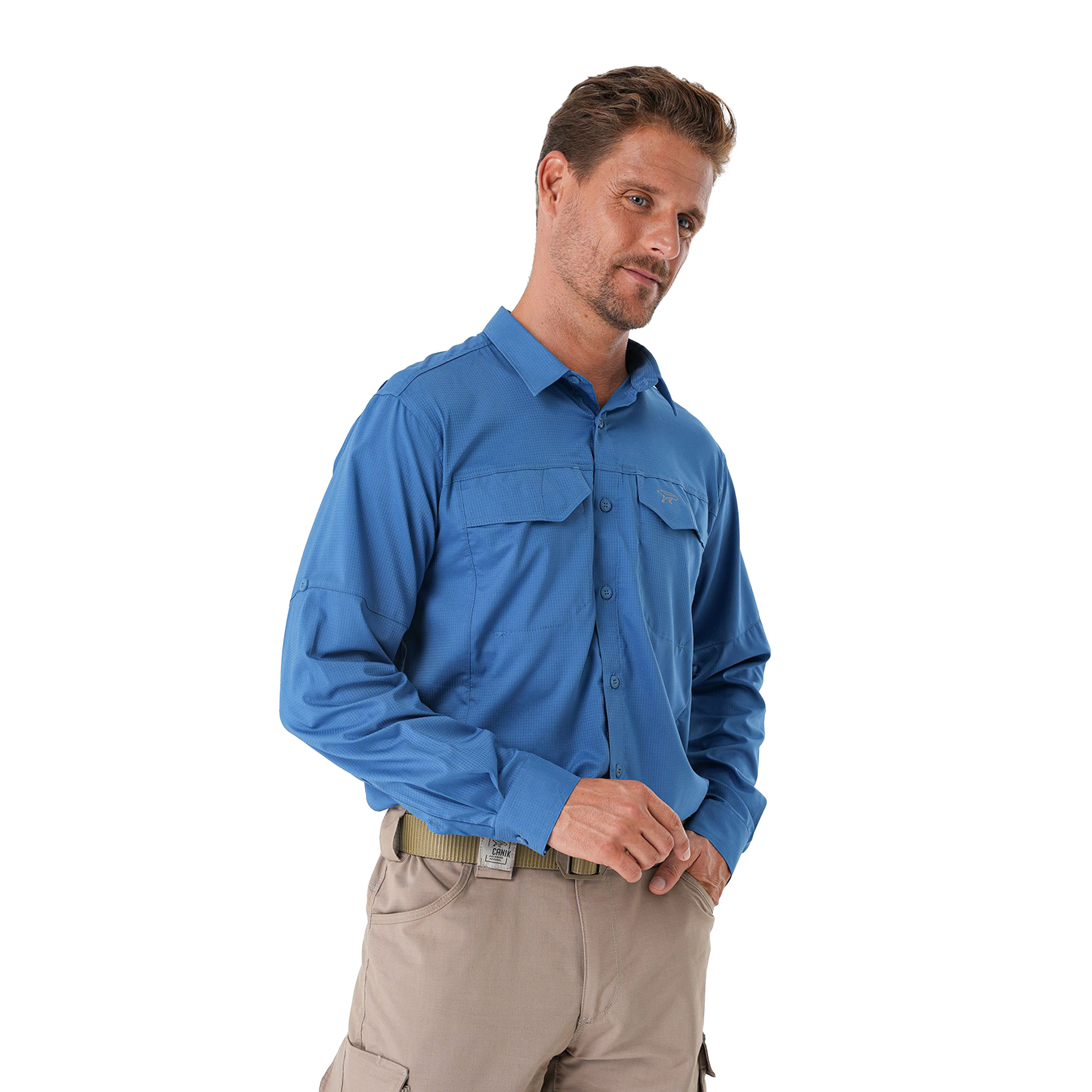 Koszula męska Canik Prime Mete niebieska XS - obrazek 2