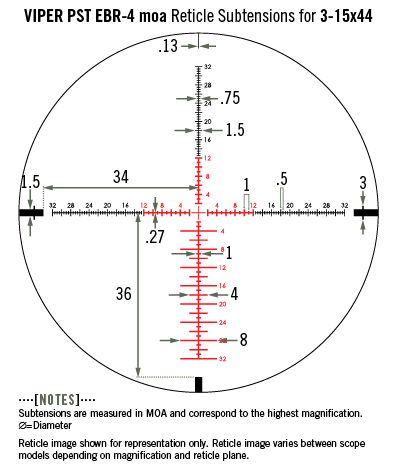 Luneta celownicza Vortex Viper PST II 3-15x44 30 mm AO EBR-4 - obrazek 7