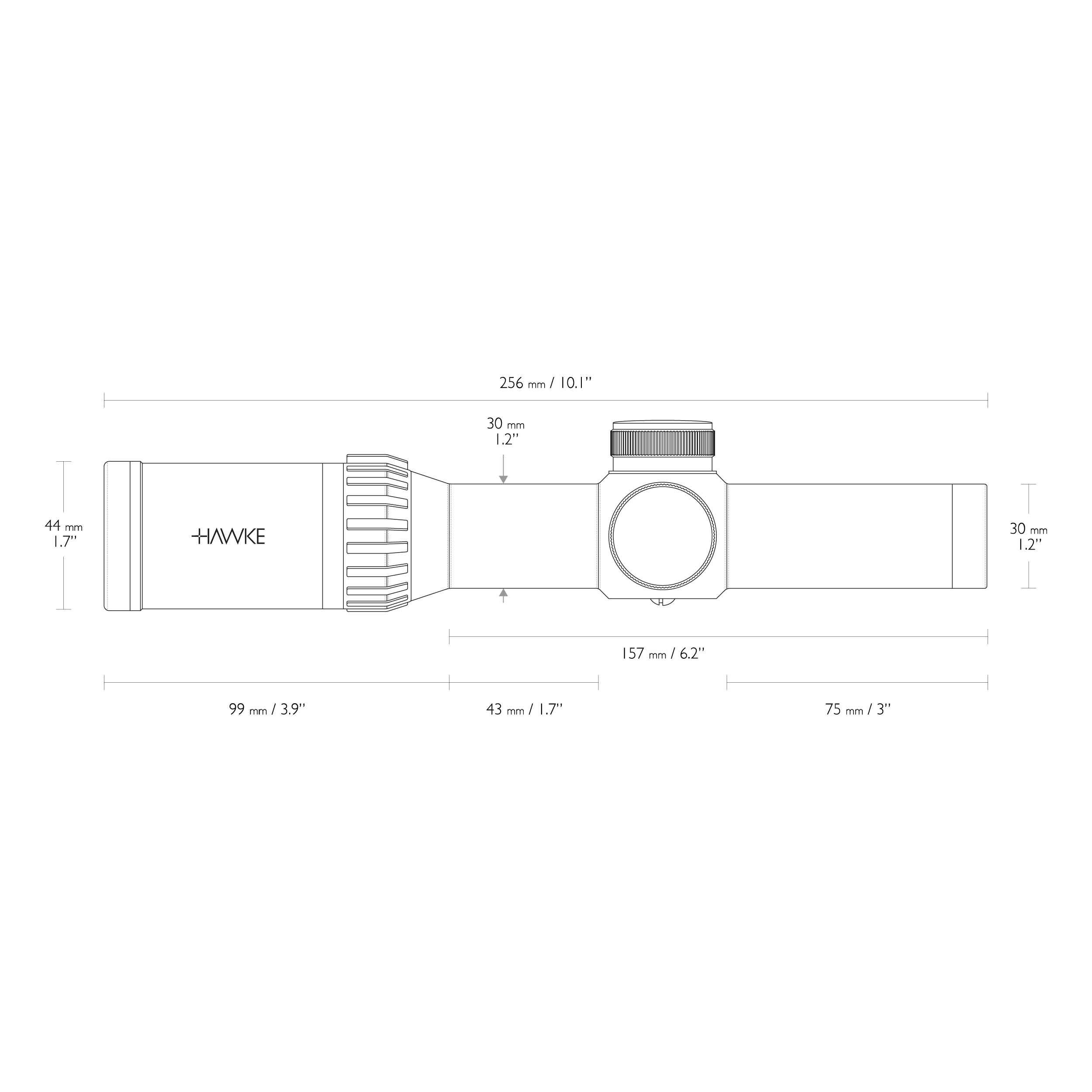 Luneta celownicza do kuszy Hawke XB30 Pro Crossbow 1-5x24 SR IR - obrazek 4