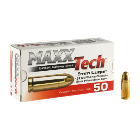 Amunicja PTG kal. 9x19 mm Luger FMJ 8 g