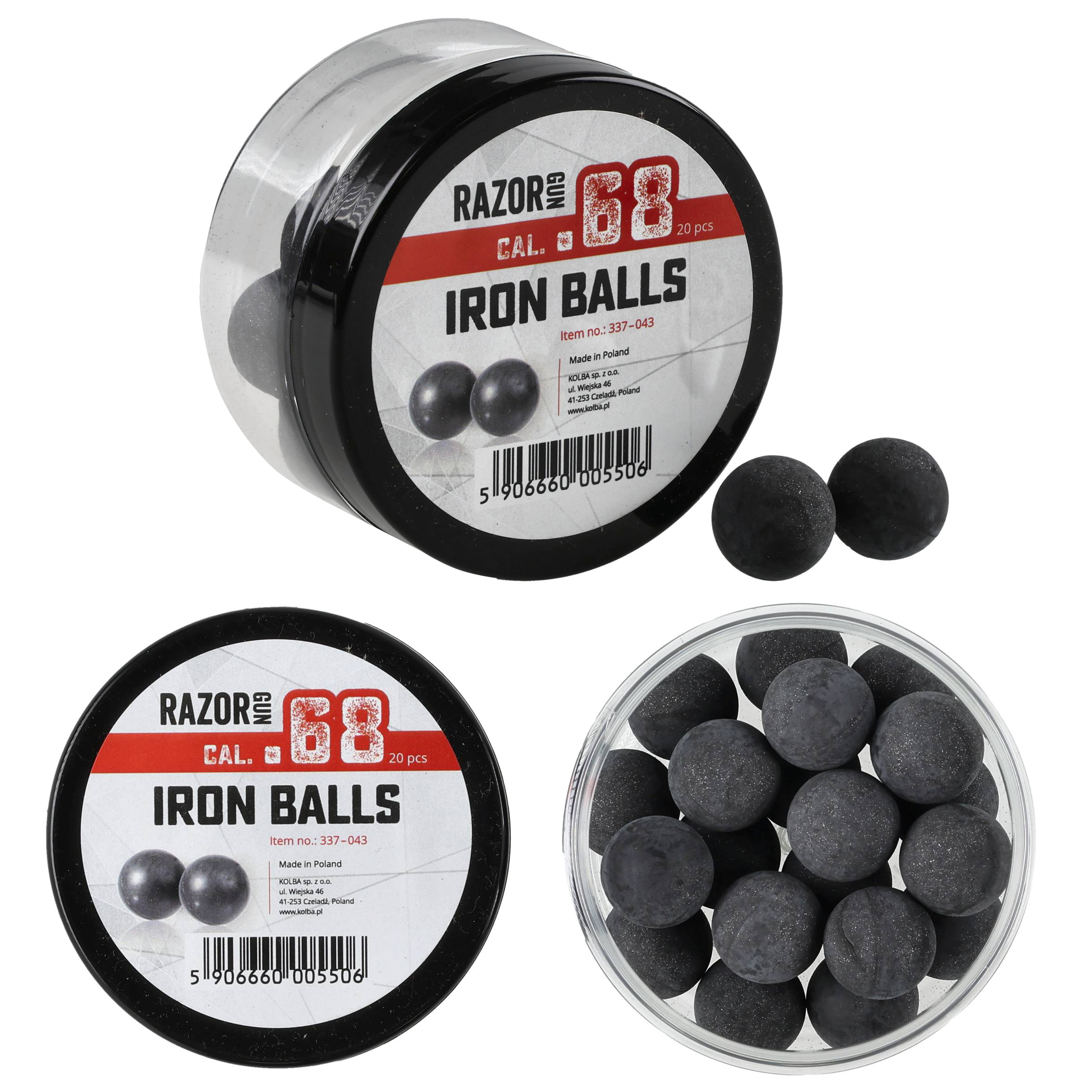 Kule gumowo-metalowe RRun 68 kal. .68 / 20 szt. do Umarex T4E HDS i SG-68 - obrazek 4