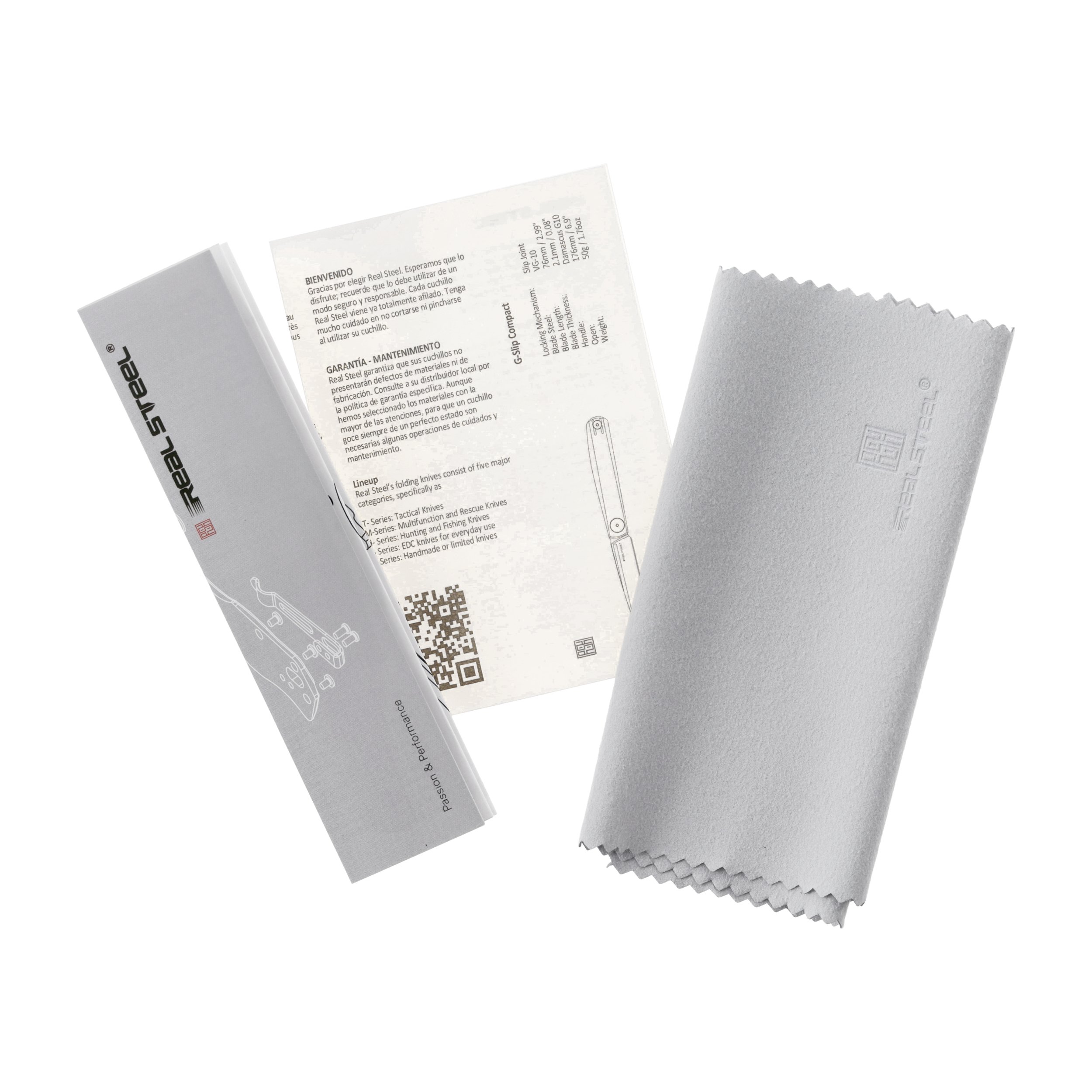 Nóż składany Real Steel Gslip Damascus G10 - obrazek 6