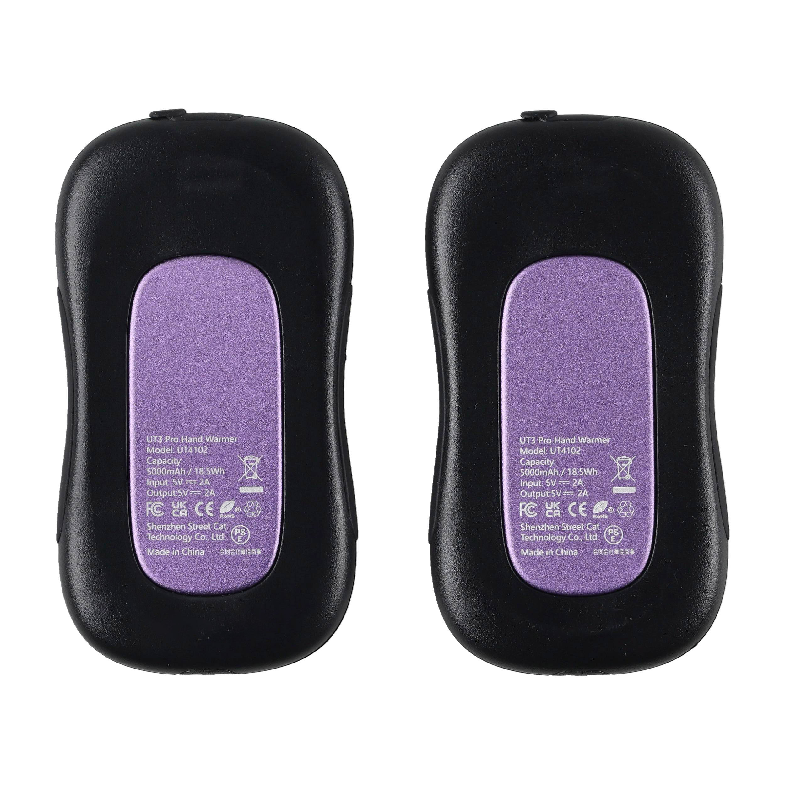 Ogrzewacz elektroniczny do rąk Ocoopa UT3 Pro czarno-fioletowy - obrazek 3