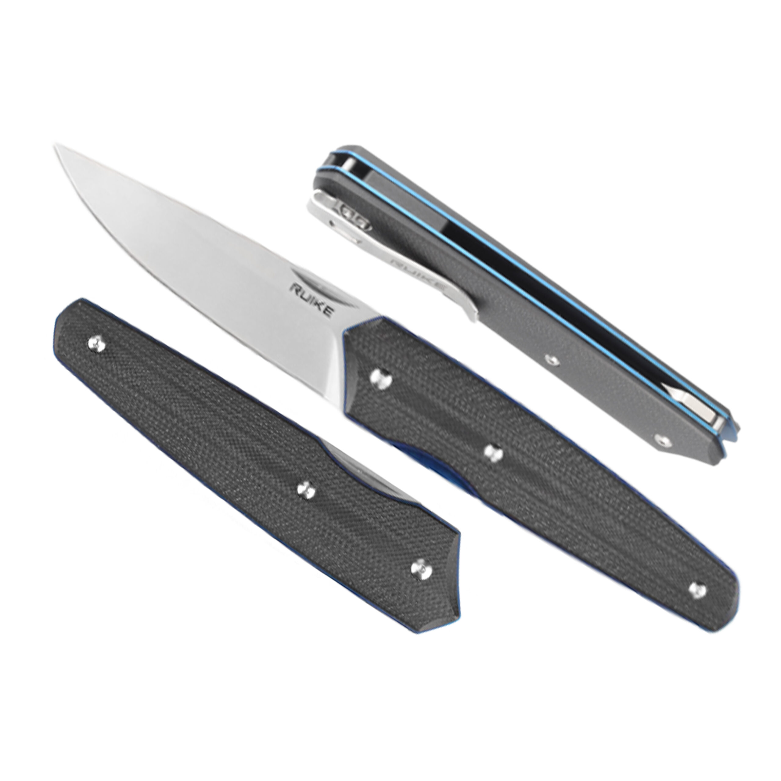 Nóż składany Ruike P848-B czarny - obrazek 6