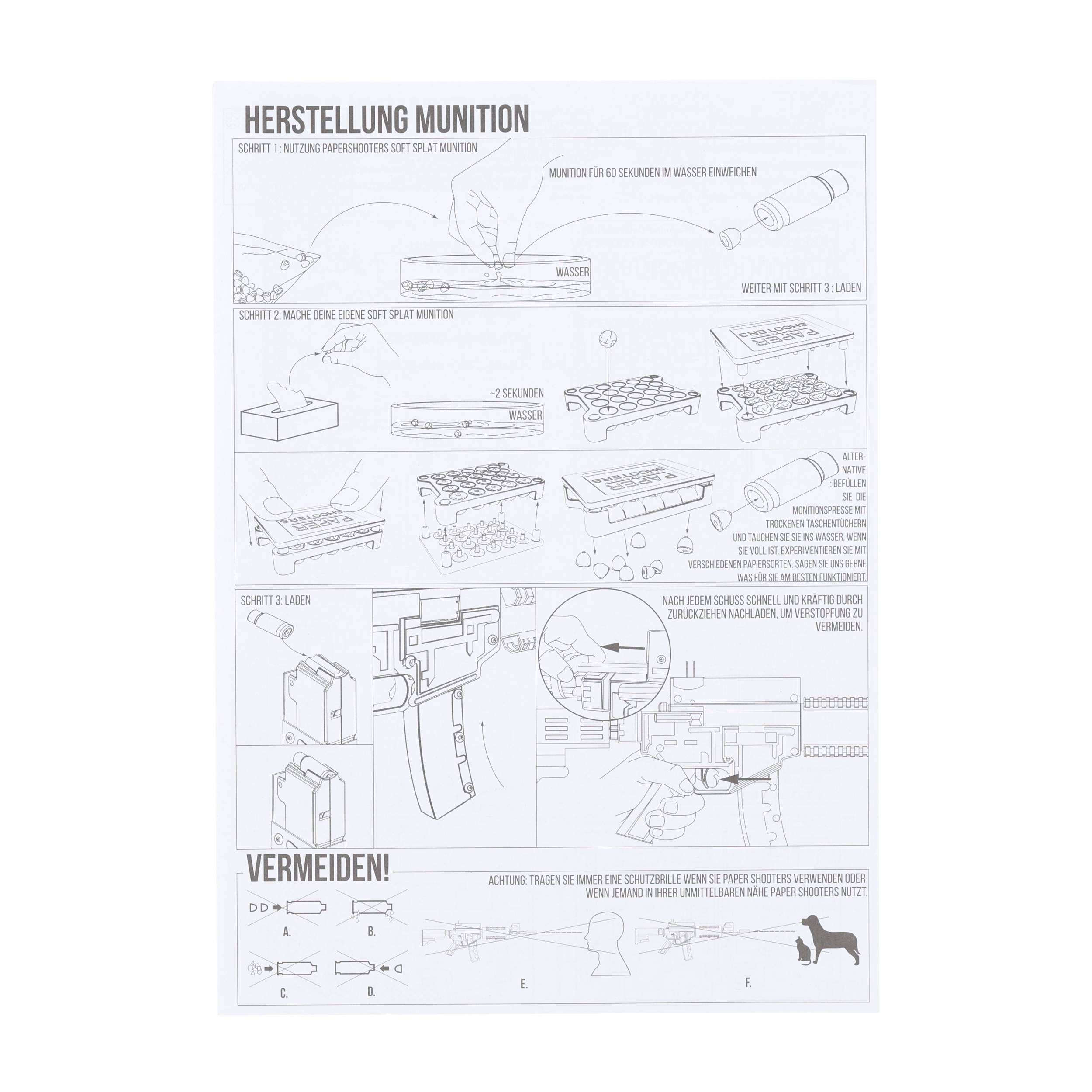 Karabin Paper Shooters Green Spit zestaw - obrazek 8