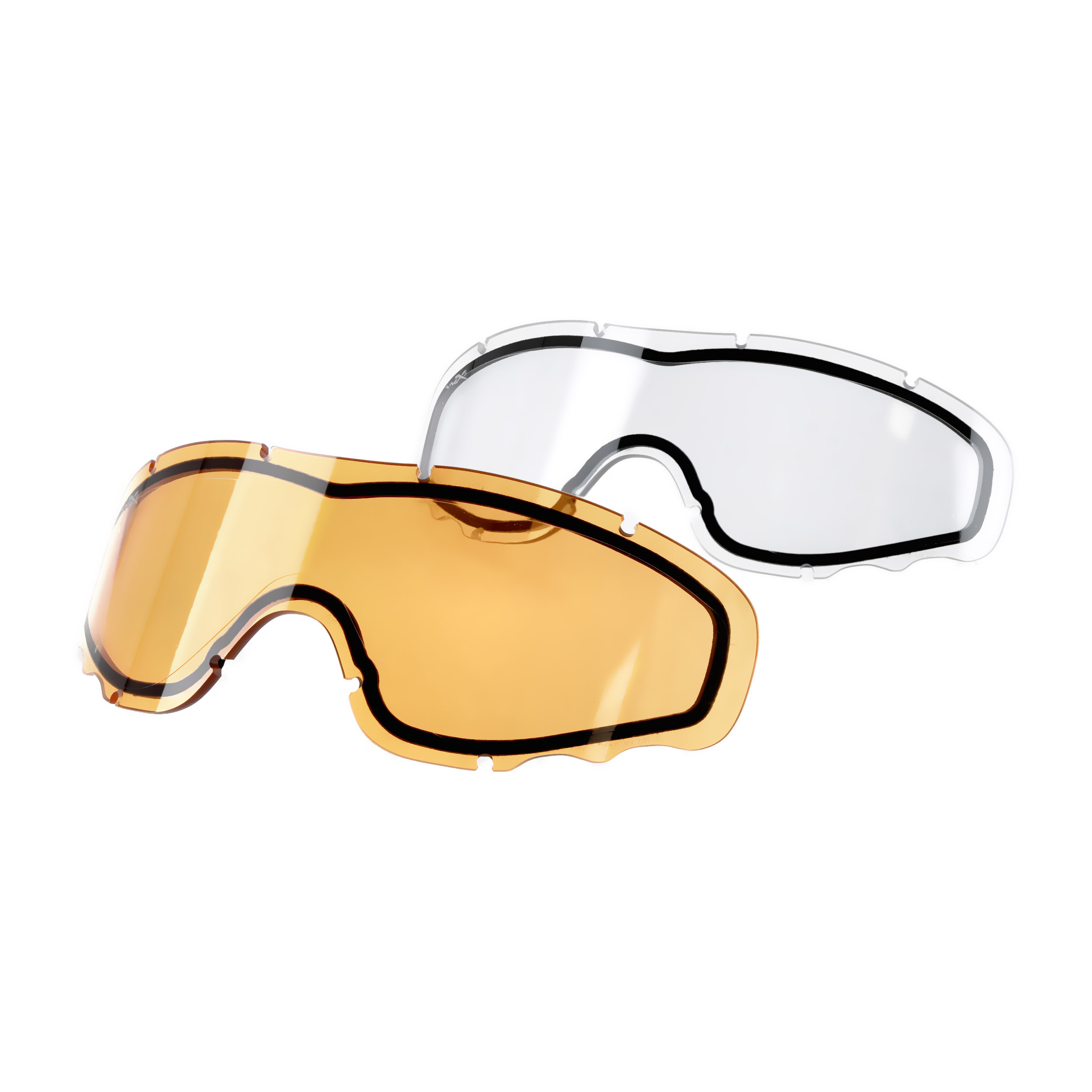 Gogle taktyczne Wiley X Spear SP293DLT smoke / clear / rust, jasnobrązowe oprawki - obrazek 4