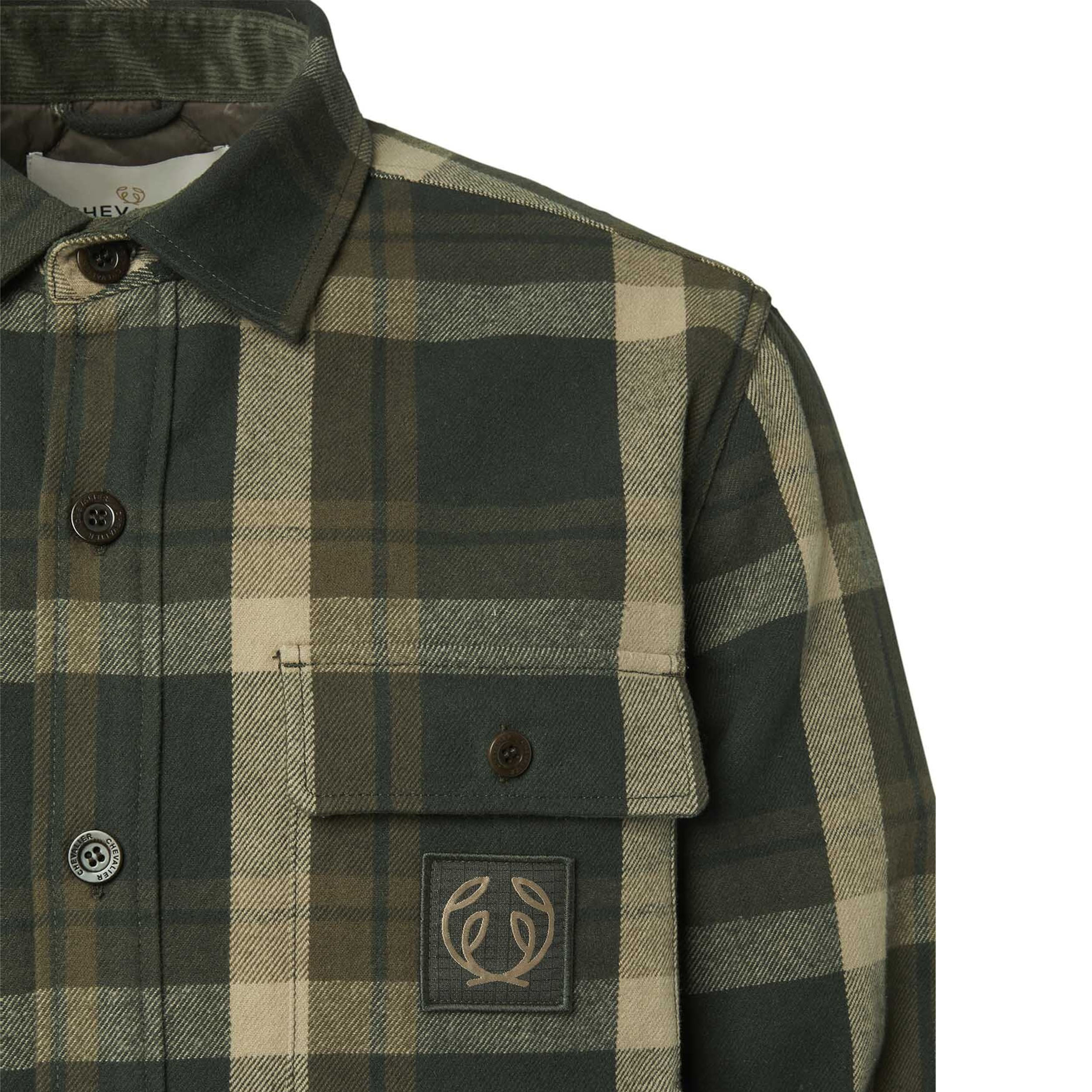 Kurtka koszulowa męska Chevalier Axe Green Checked 2XL - obrazek 3