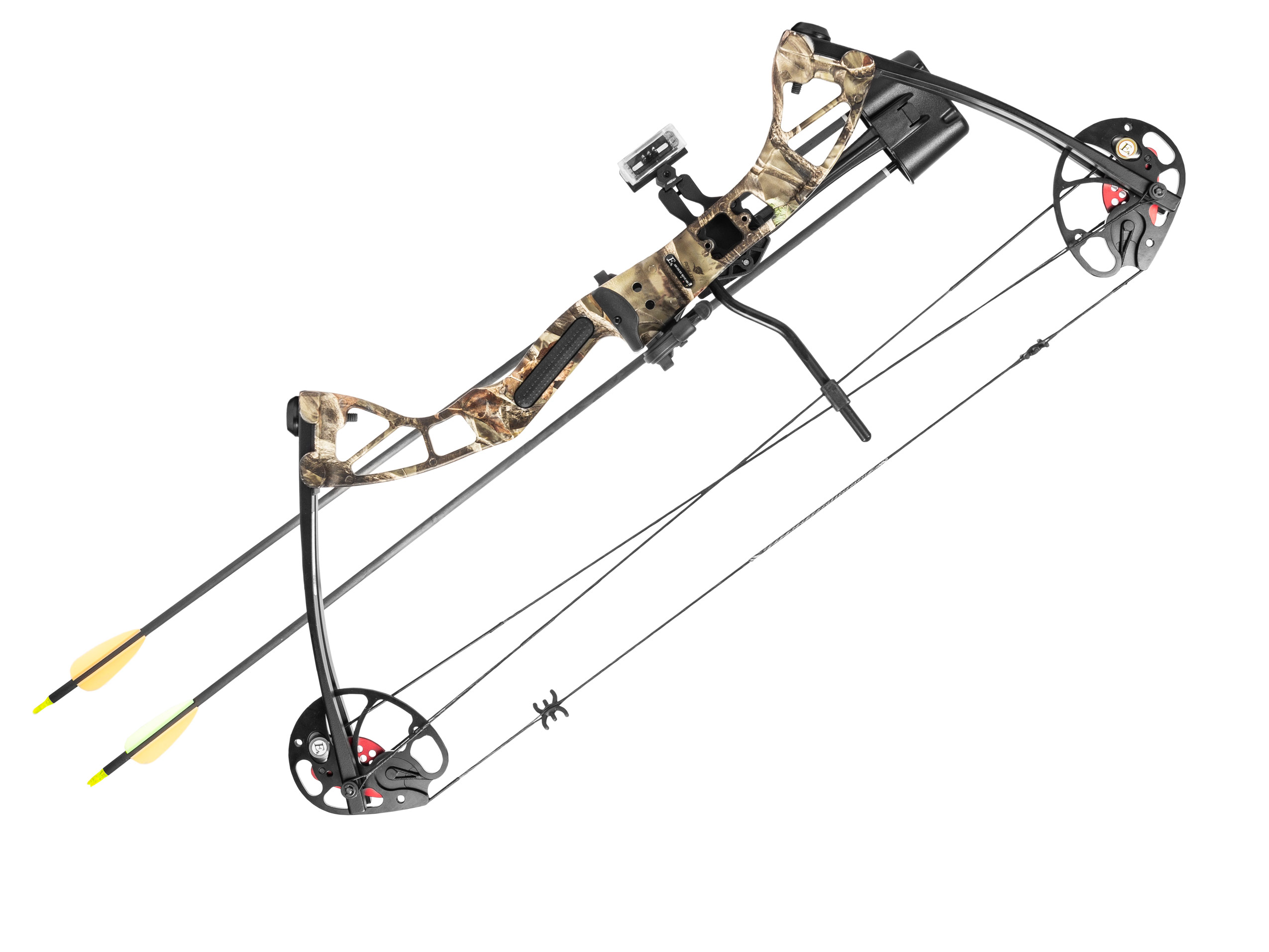 Łuk bloczkowy dla dorosłych i młodzieży Poe Lang Rex Quad 20-65 lb 28" kamuflaż