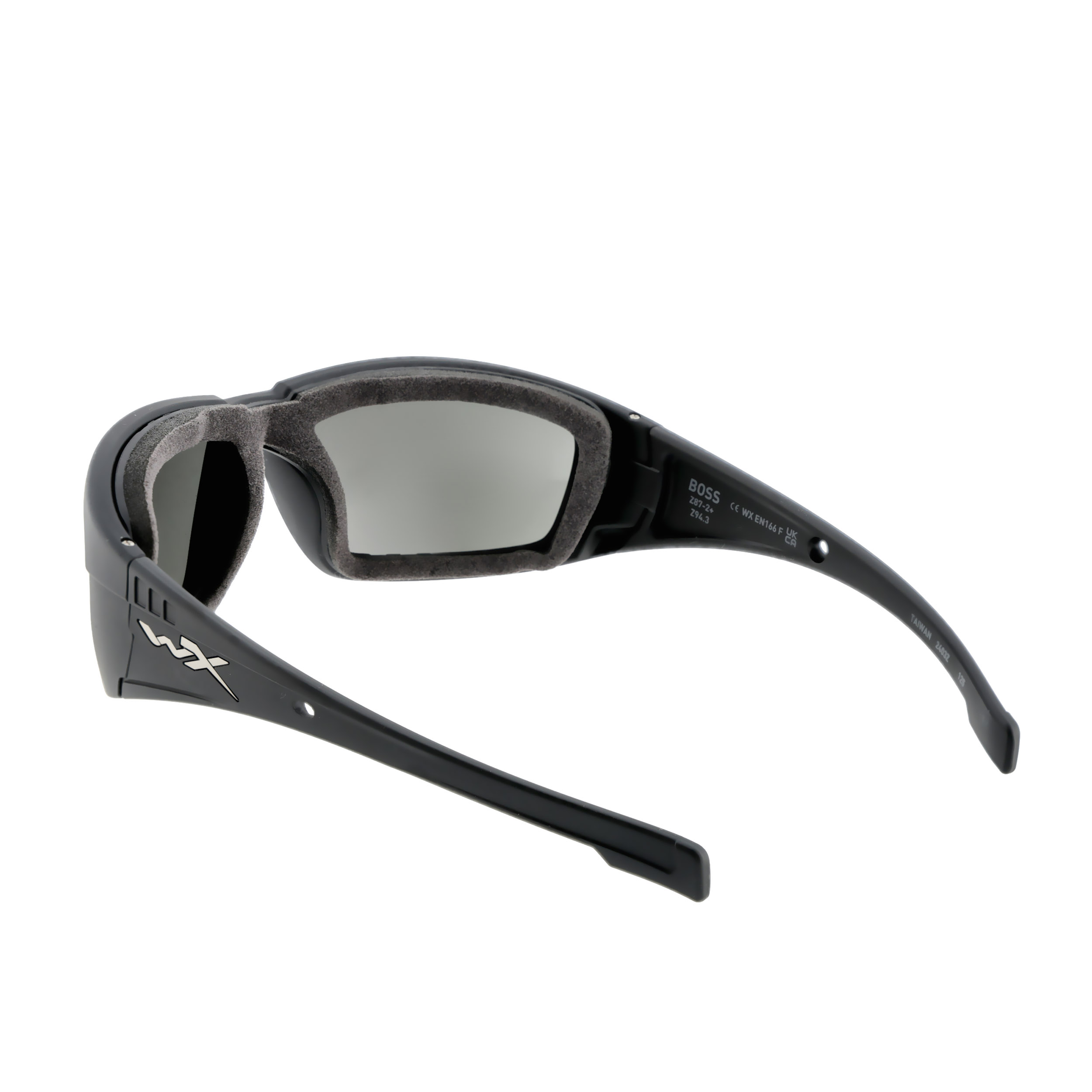 Okulary taktyczne Wiley X Boss CCBOS06 grey silver flash, czarne oprawki - obrazek 2