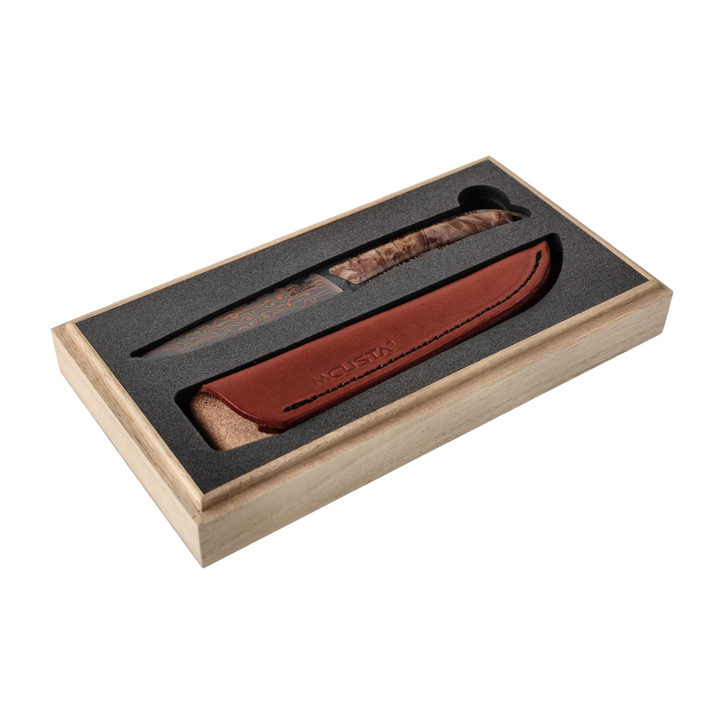 Nóż Mcusta Mokume ze stałą klingą - obrazek 8