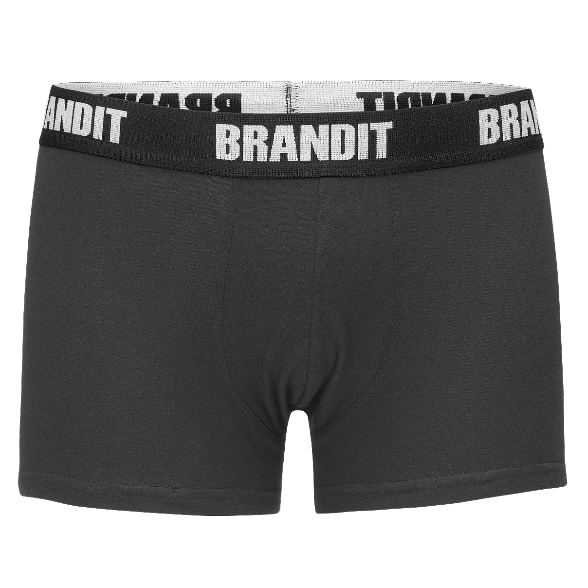 Bokserki męskie Brandit Logo dwupak kamuflaż/czarne M - obrazek 2