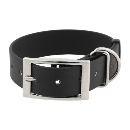 Obroża BioThane 4wild 25mm 28-38 cm czarna