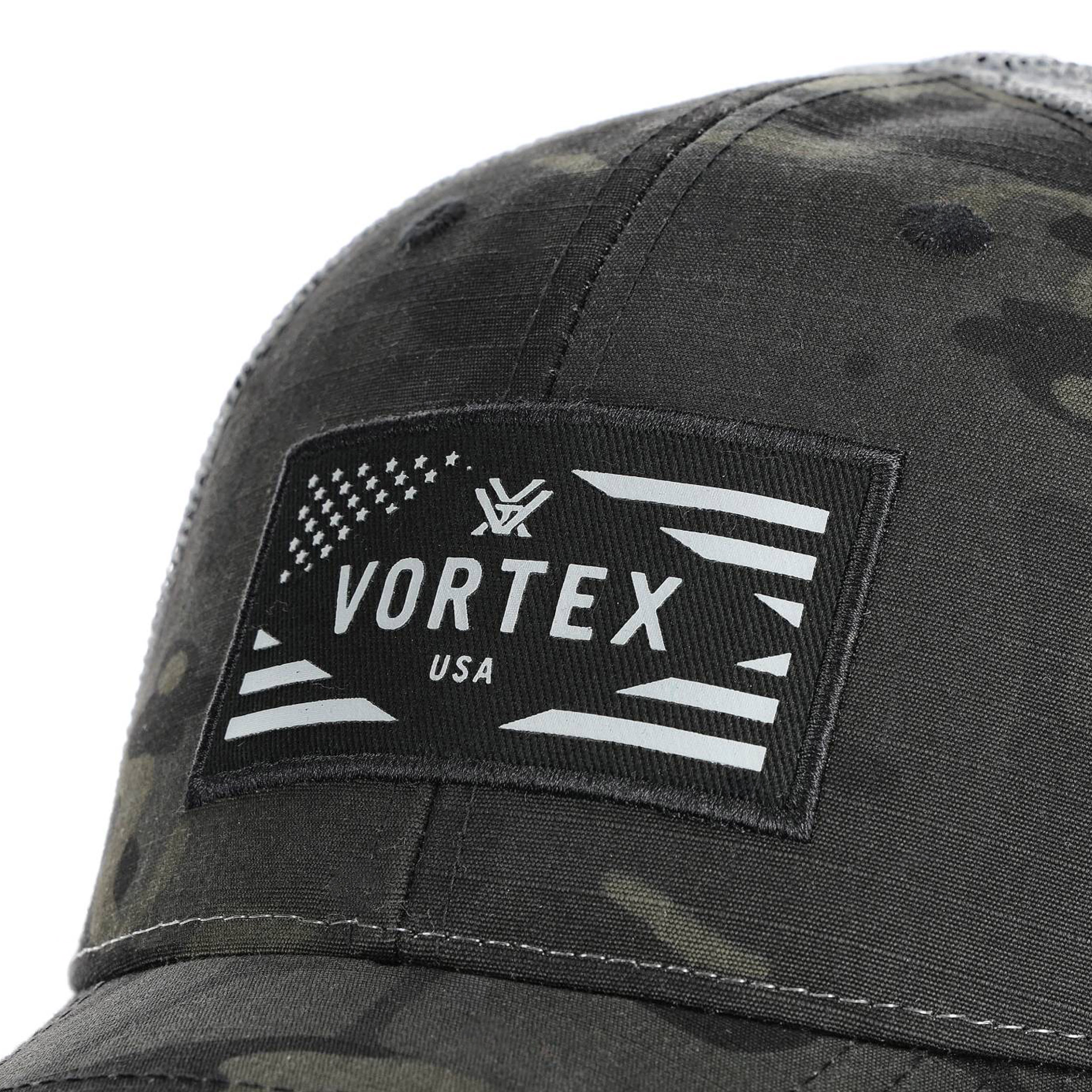 Czapka z daszkiem męska Vortex Rank&File czarny kamuflaż - obrazek 3