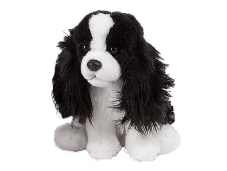 Maskotka Cavalier-King-Charles Nature De Brenne 32 cm czarno-biały