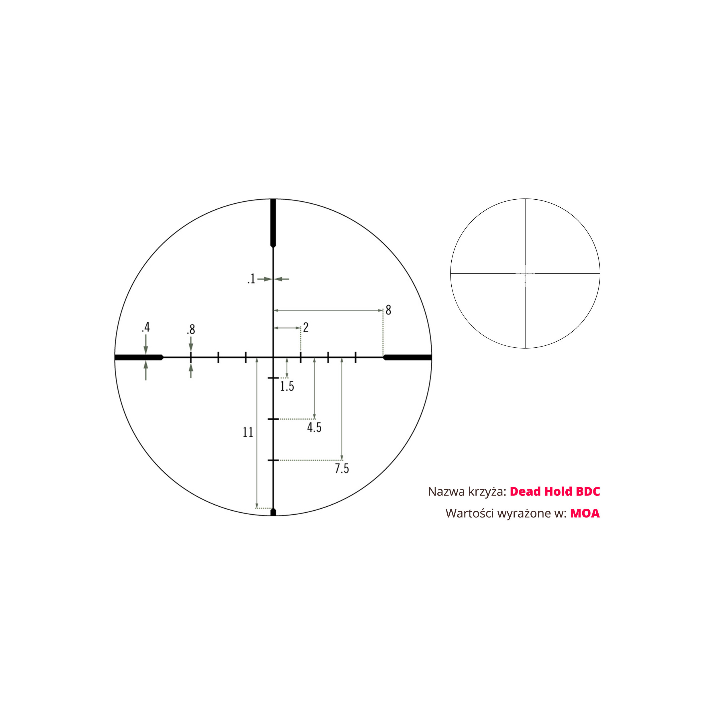 Luneta celownicza Vortex Crossfire II 4-12x44 1'' BDC MOA - obrazek 5