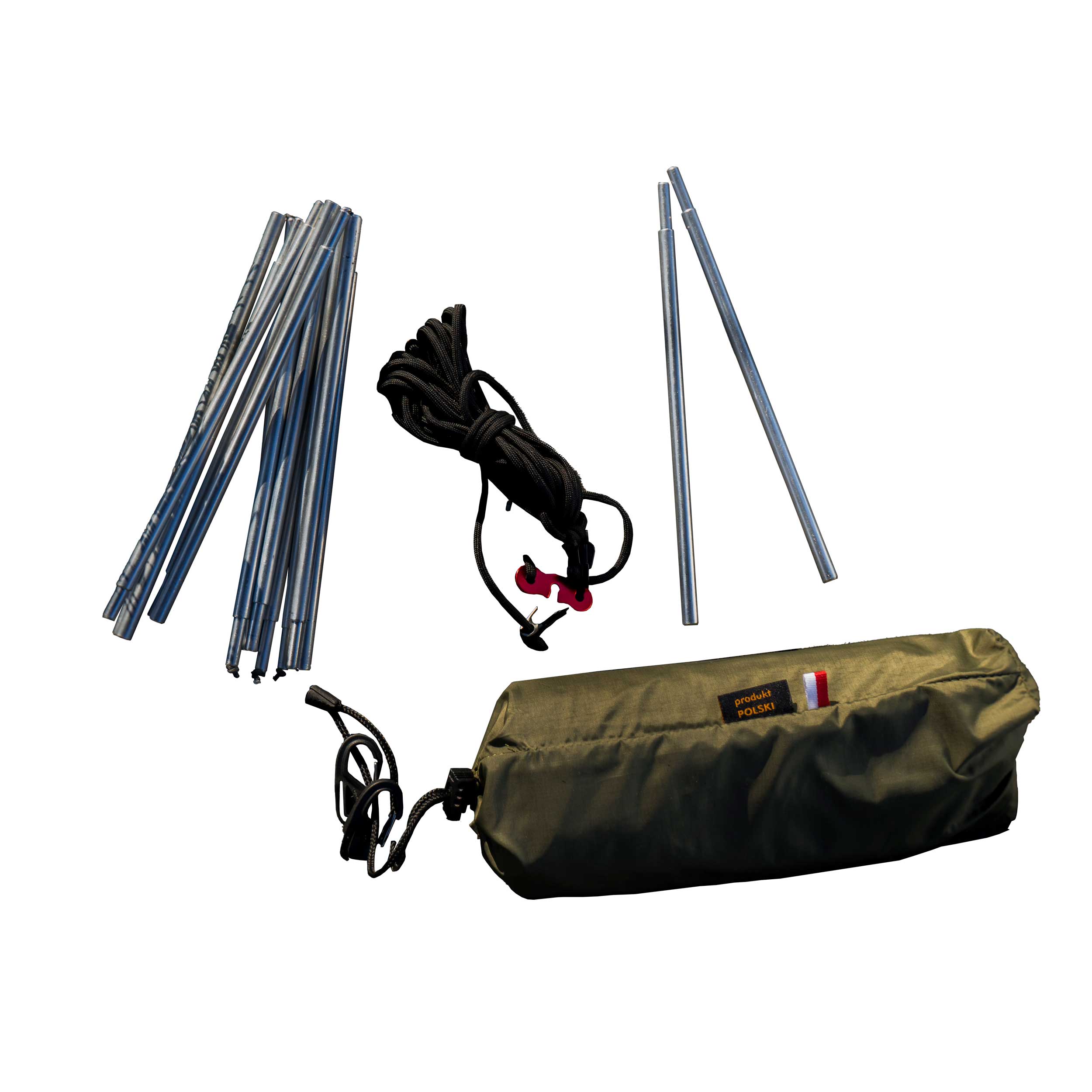 Tarp TigerWood Żak 3,4 m x 1,6 m ze stelażem - obrazek 2