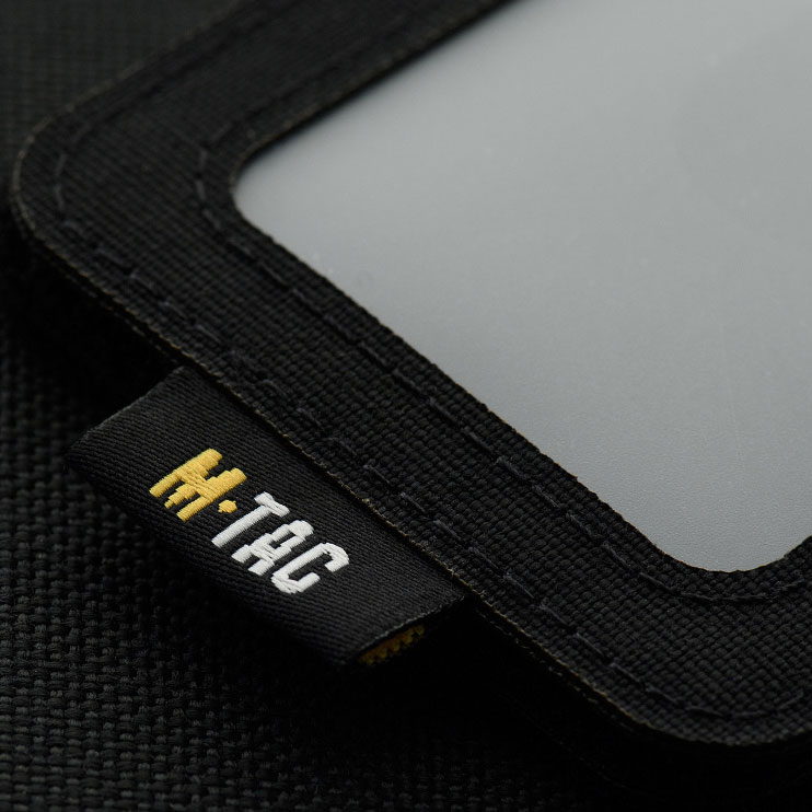 Pokrowiec na identyfikator M-Tac z przezroczystym panelem czarny - obrazek 6