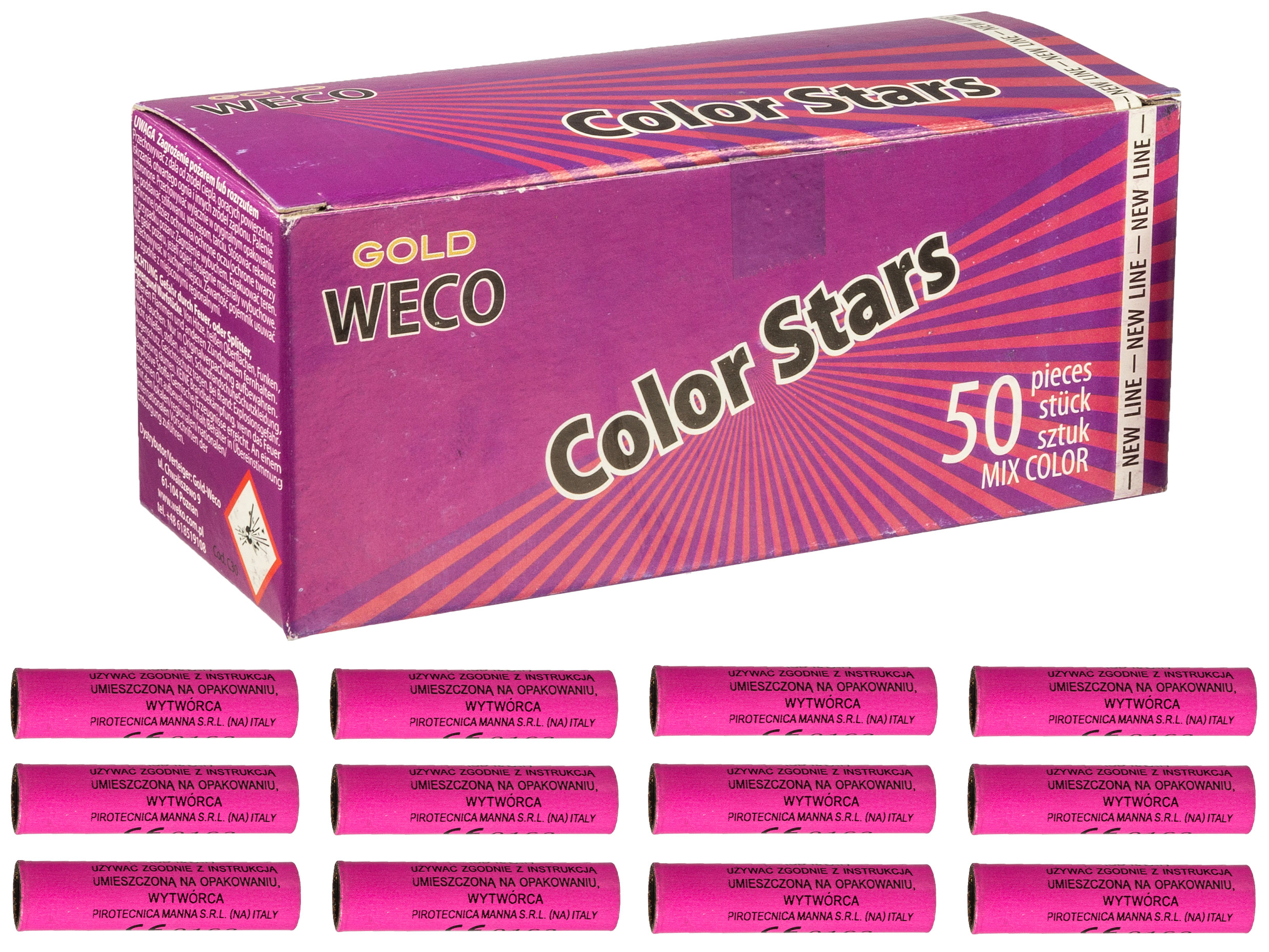 Raca pistoletowa Color Stars RP2 50 szt. - obrazek 5