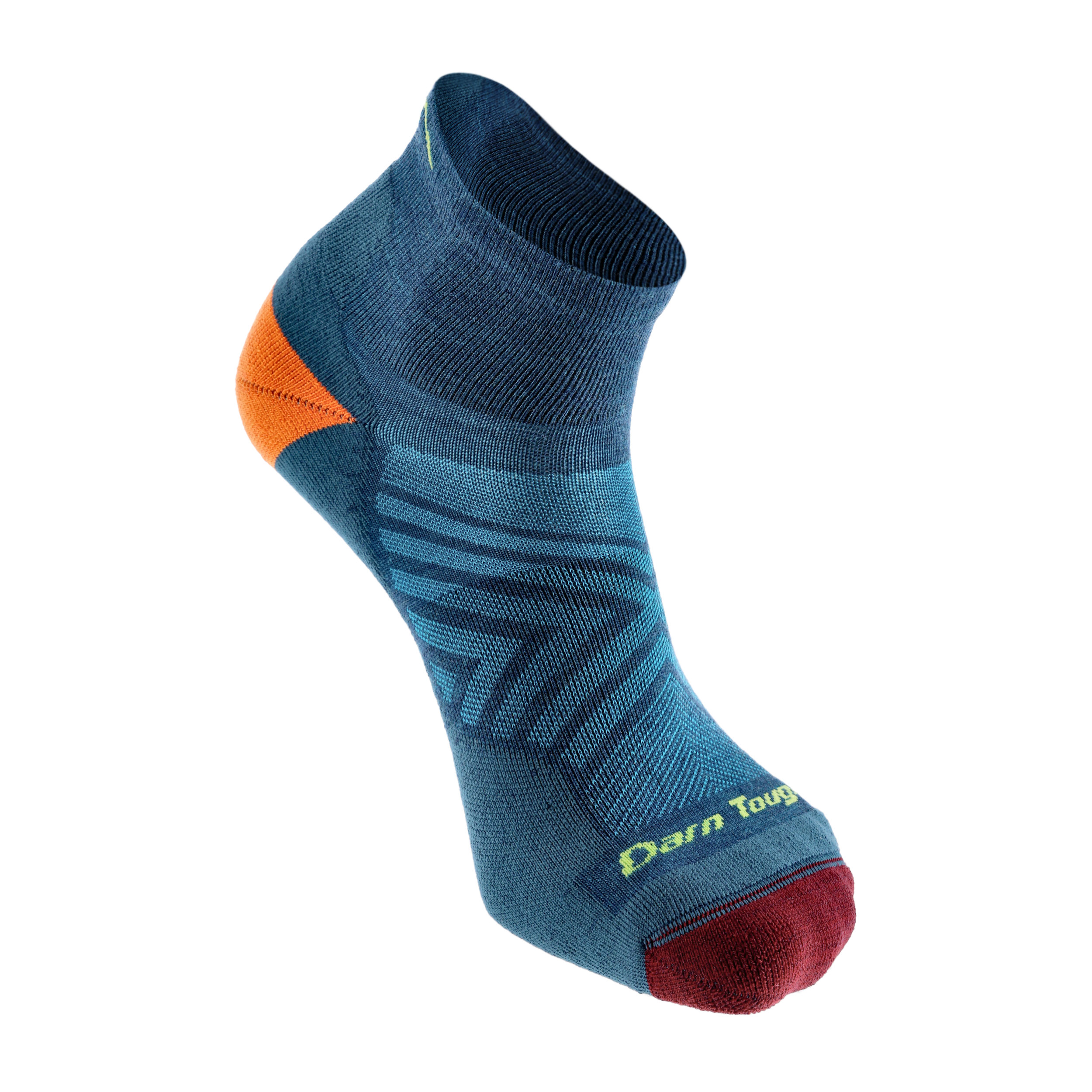 Skarpety do biegania męskie Darn Tough Run Dark Teal 41-42.5 - obrazek 3