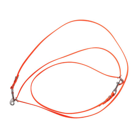 Smycz przepinana 4wild BioThane 13 mm/260 cm pomarańczowa