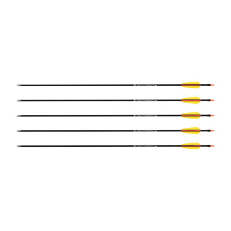 Strzała Poe Lang z włókna szklanego 30" grot tarczowy gładki czarna 5 sztuk