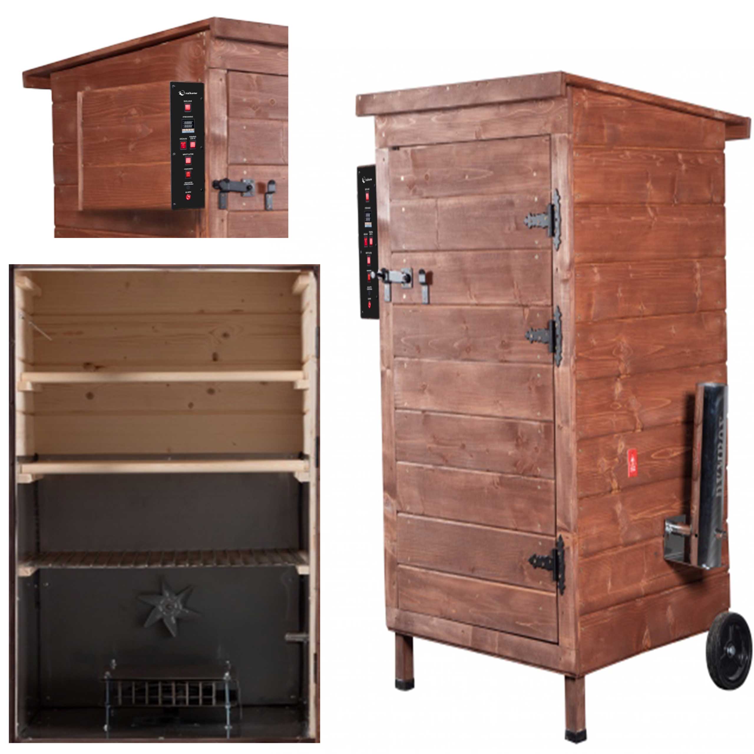 Wędzarnia smoker RealHunter Optimum 270 l 2000W orzech - obrazek 9